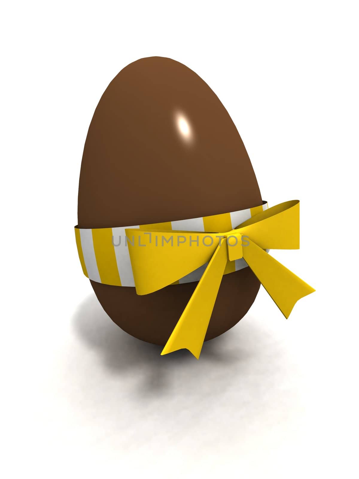 a 3d render of easter eggs over a white background