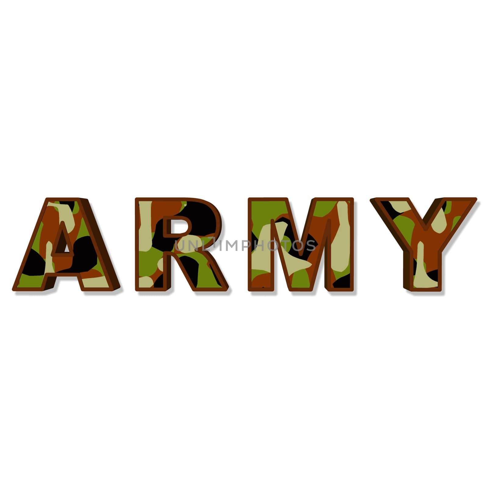 an illustration of the word army