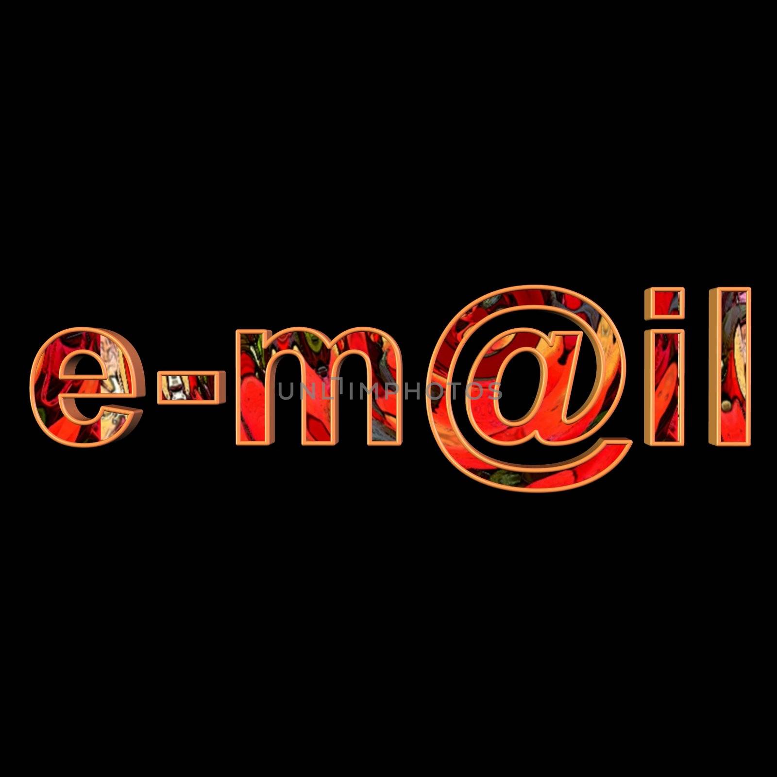 an illustration of the word e-mail