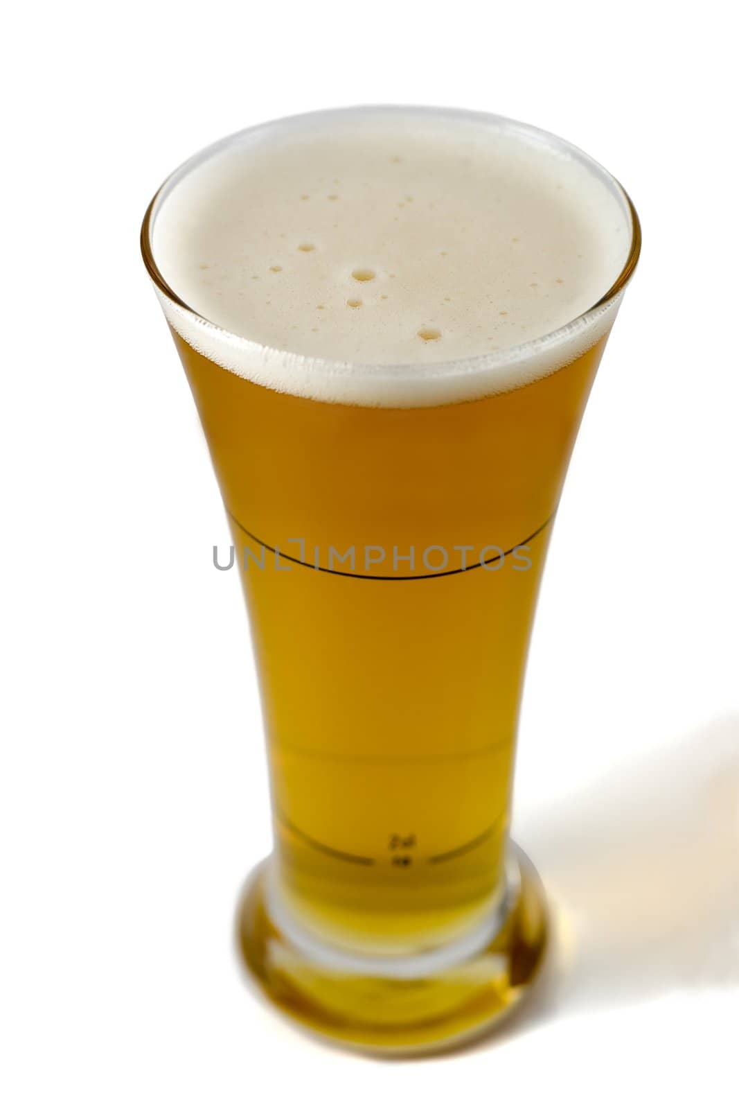 glass of beer,isolated on a white background