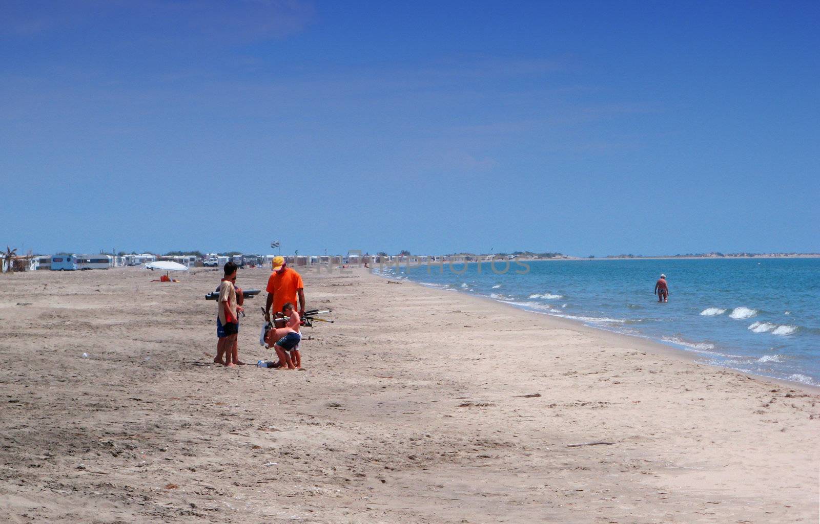 provence beach of Piemanson in Camargue