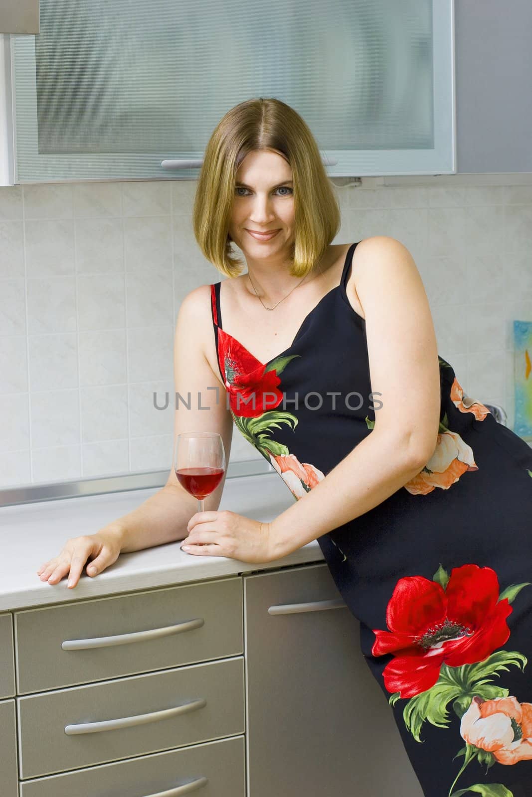 Woman on kitchen by AlexKhrom