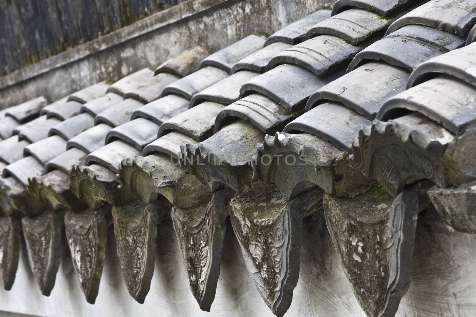 Chinese tiles roofs by cozyta