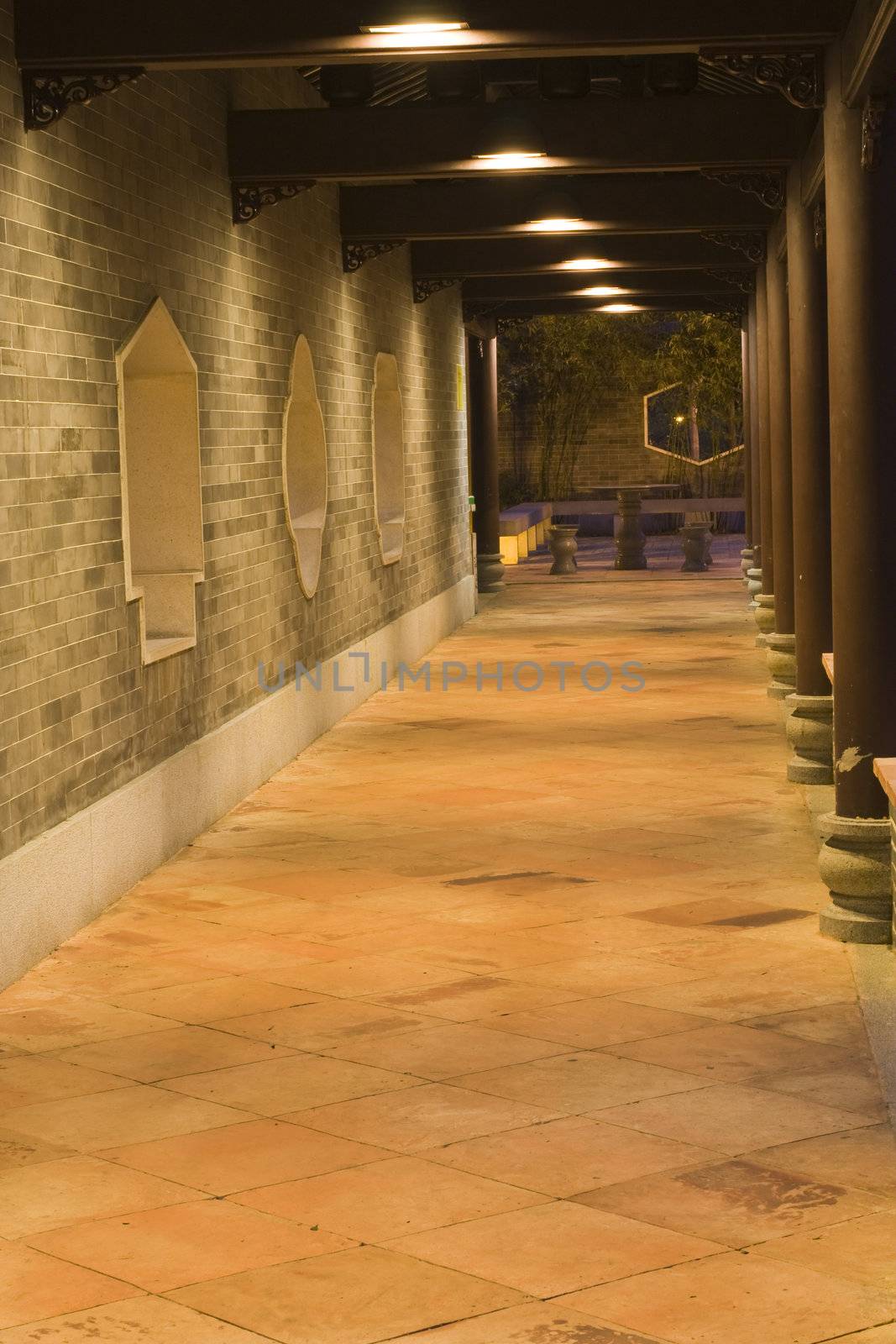 The graceful and grand scenery of the corridor .It's the typical symbol of the Park.