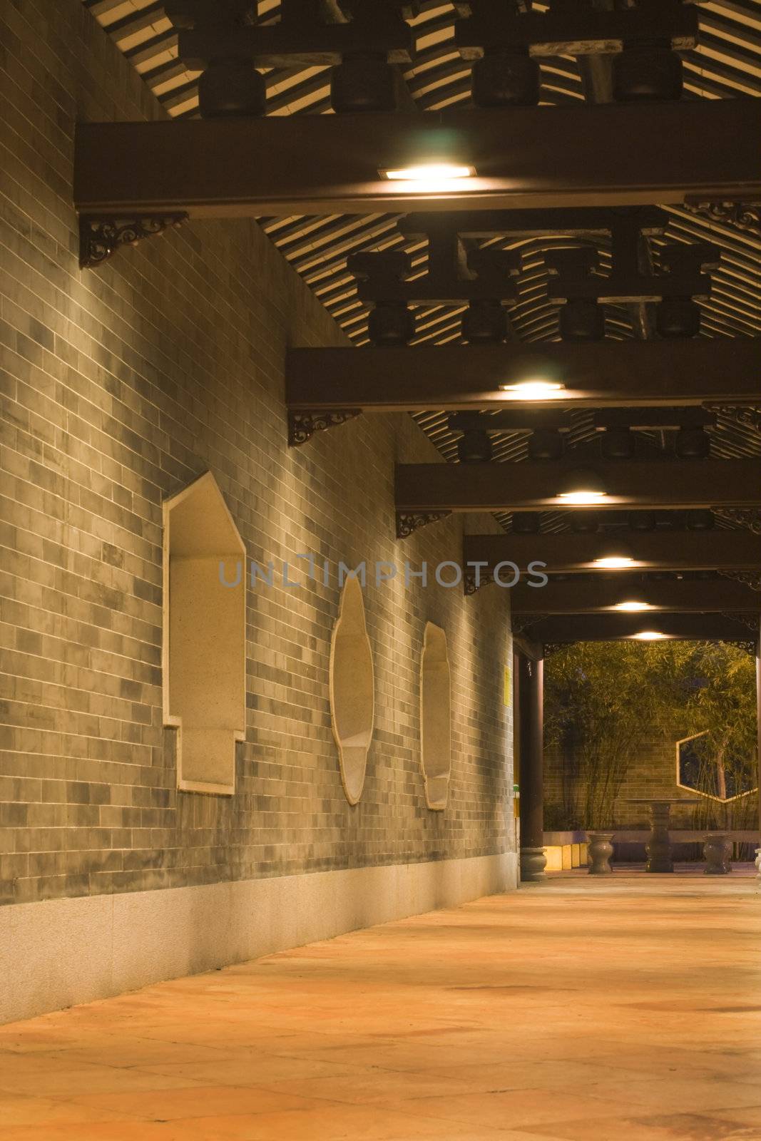 The graceful and grand scenery of the corridor .It's the typical symbol of the Park.