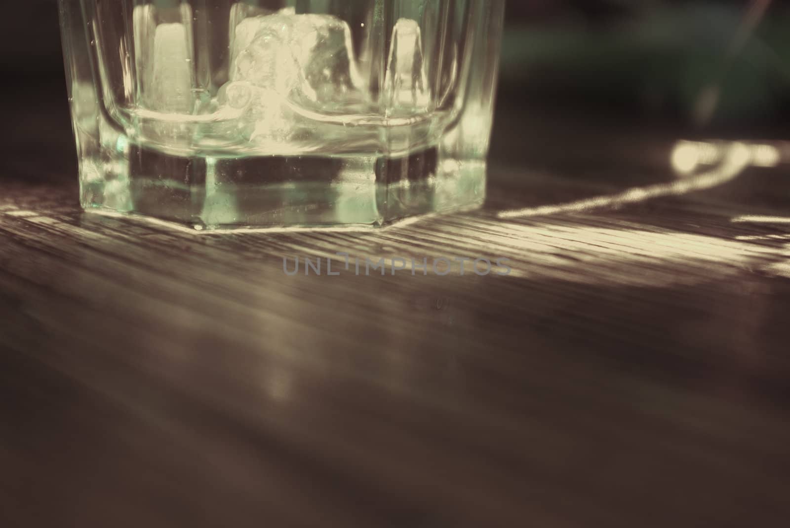 It is a rock glass on the table