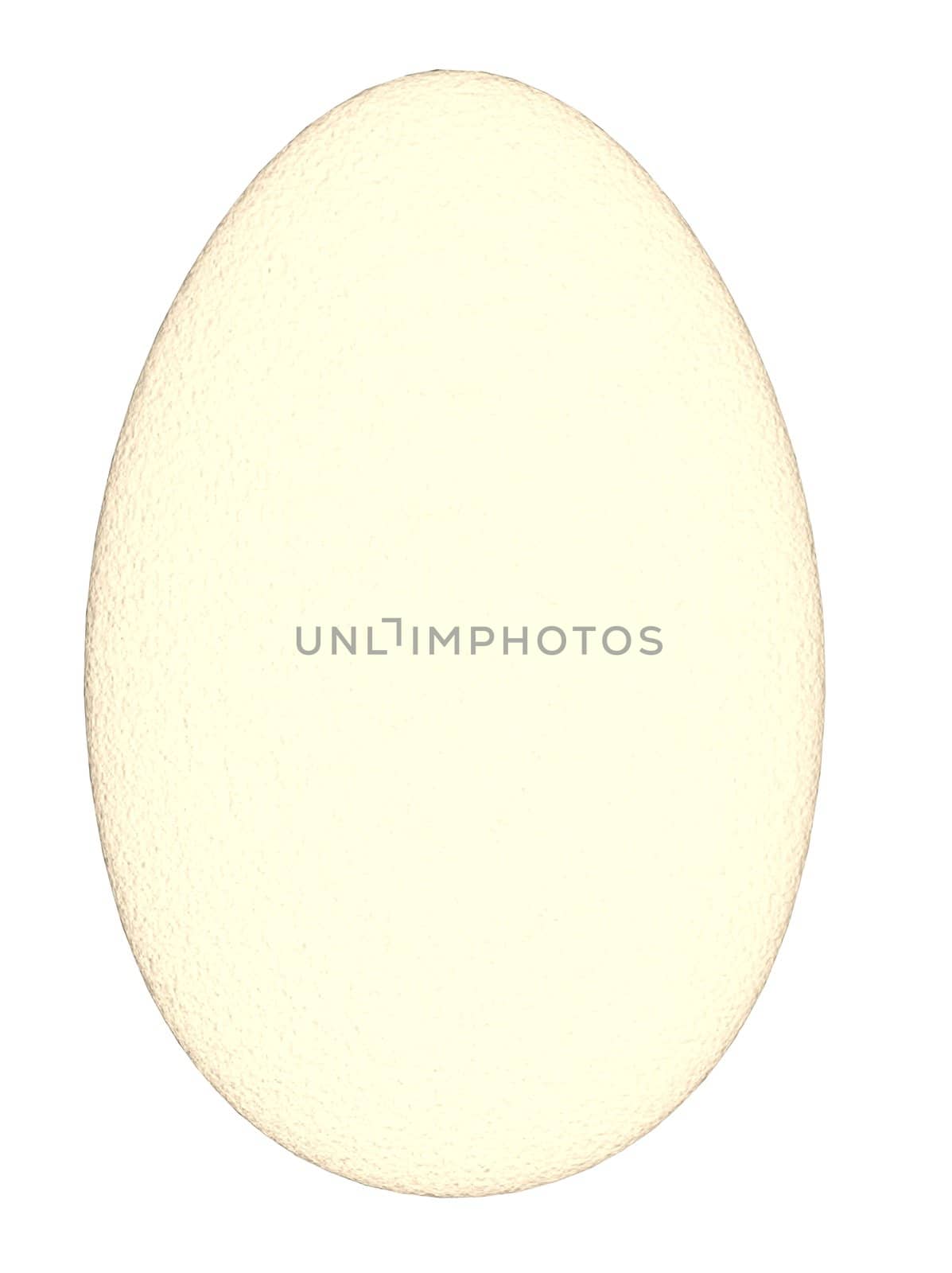 An illustration of a yellow Easter egg isolated on white.