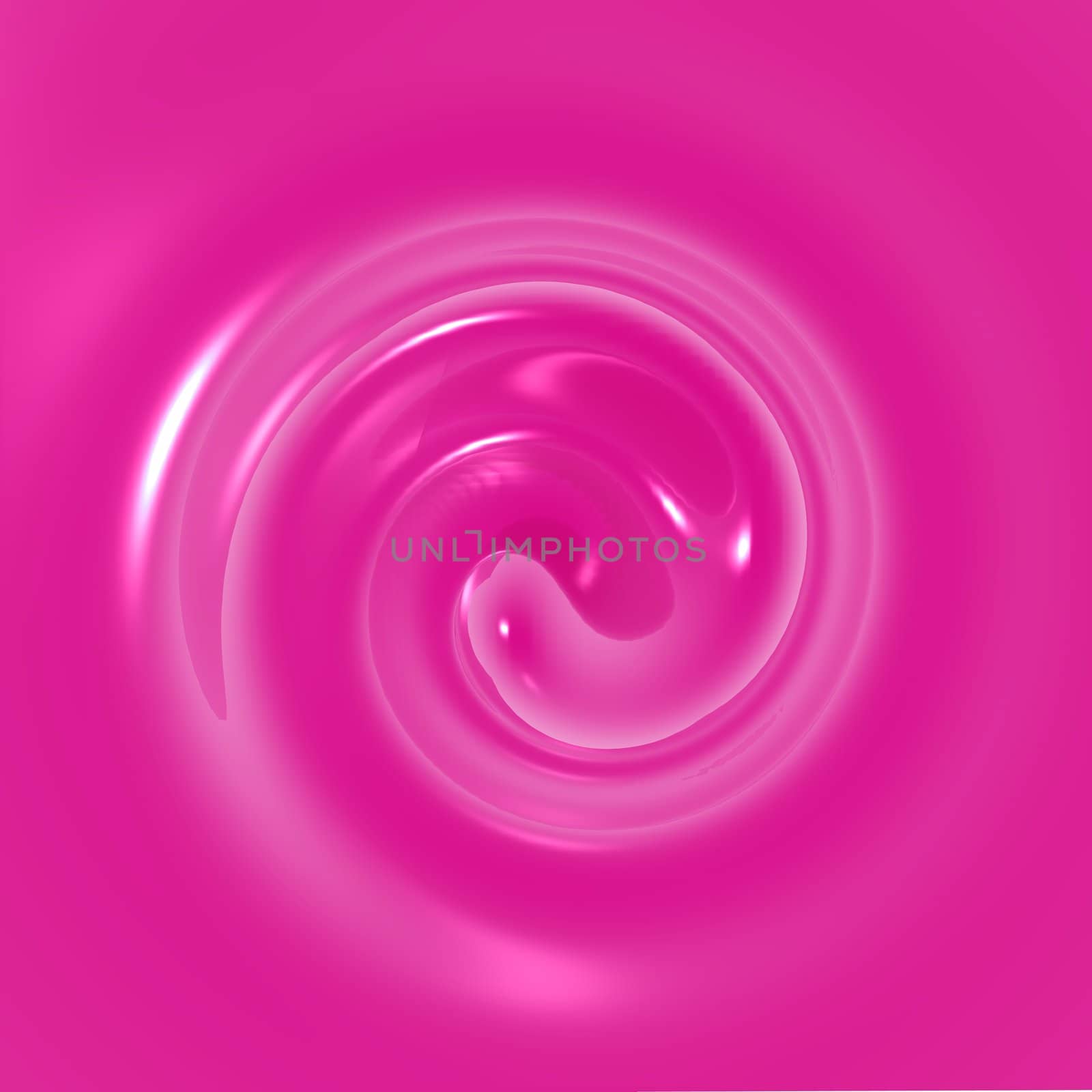 An illustration of purple fluid swirling.