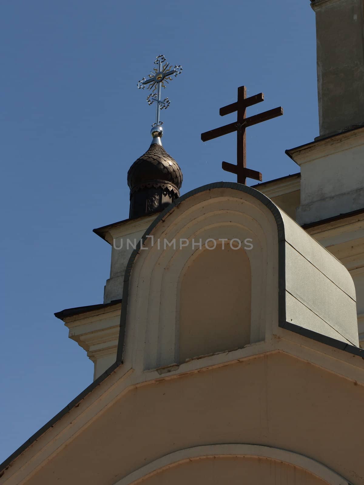 top of orthodox church in Drohiczyn Poland