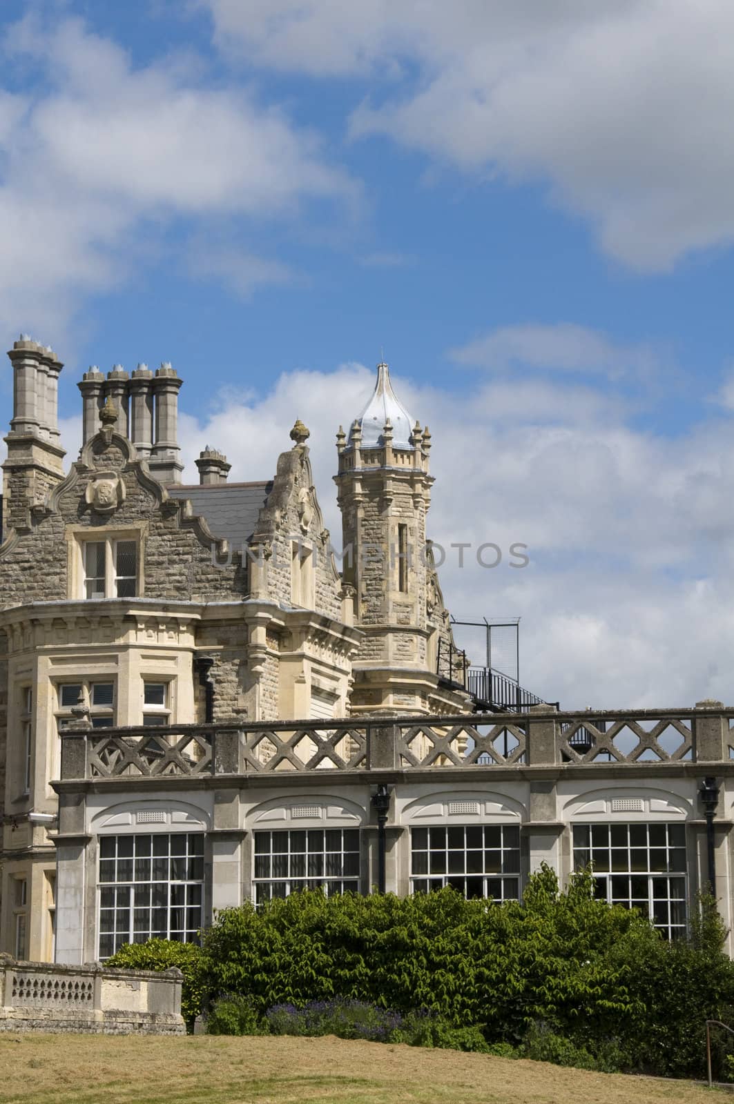 A gothic hall  with a cloudy sky in Kent England