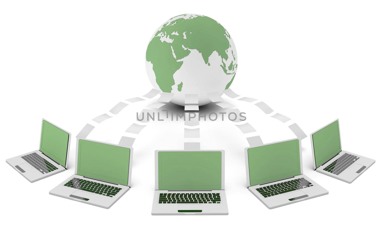 Green Technology 3d Idea as Environment Friendly