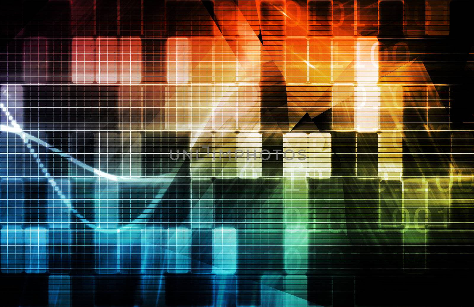 Technology Background as a Digital Abstract Art