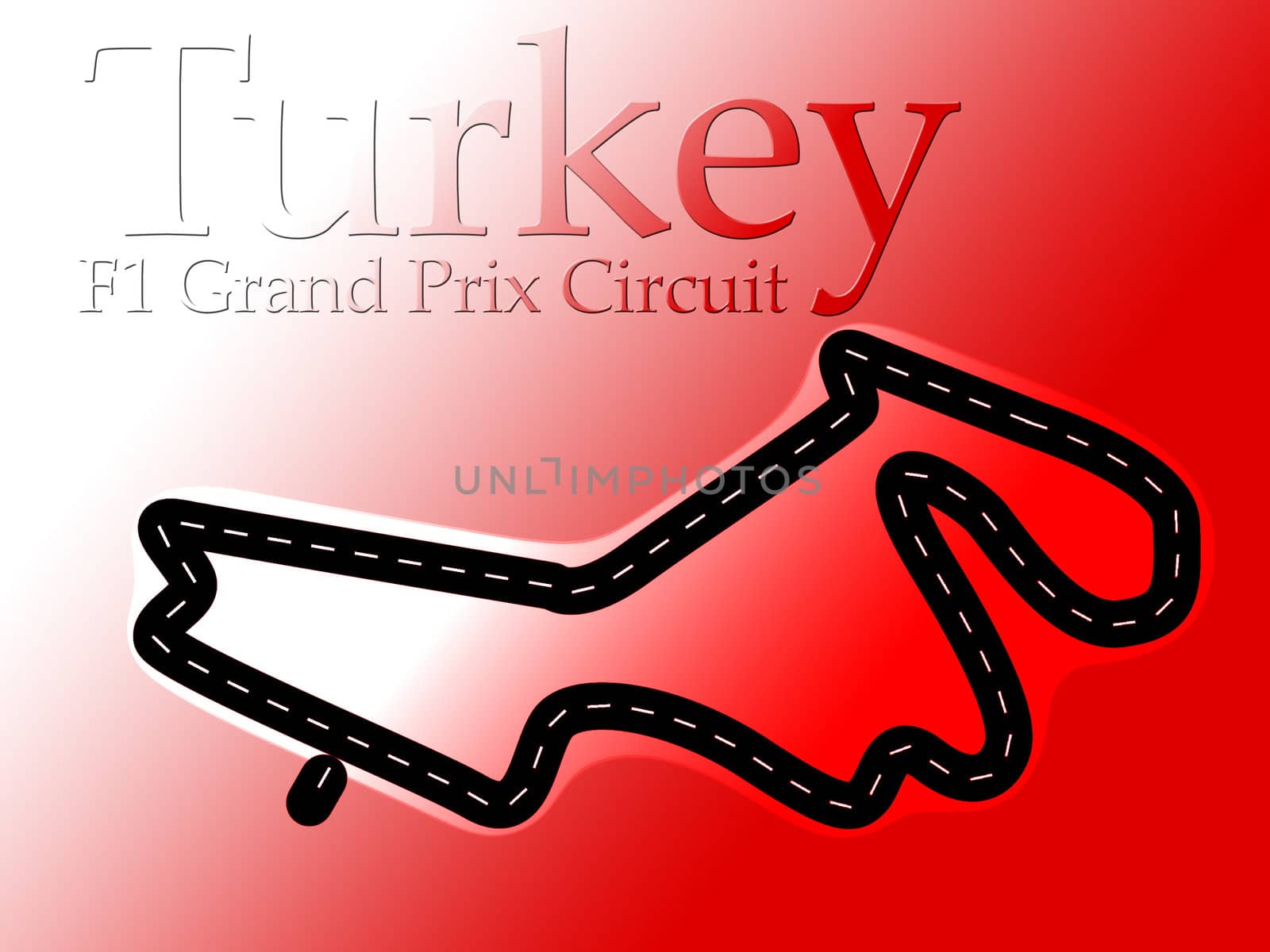 Turkey Istanbul F1 Formula 1 Racing Circuit Map
