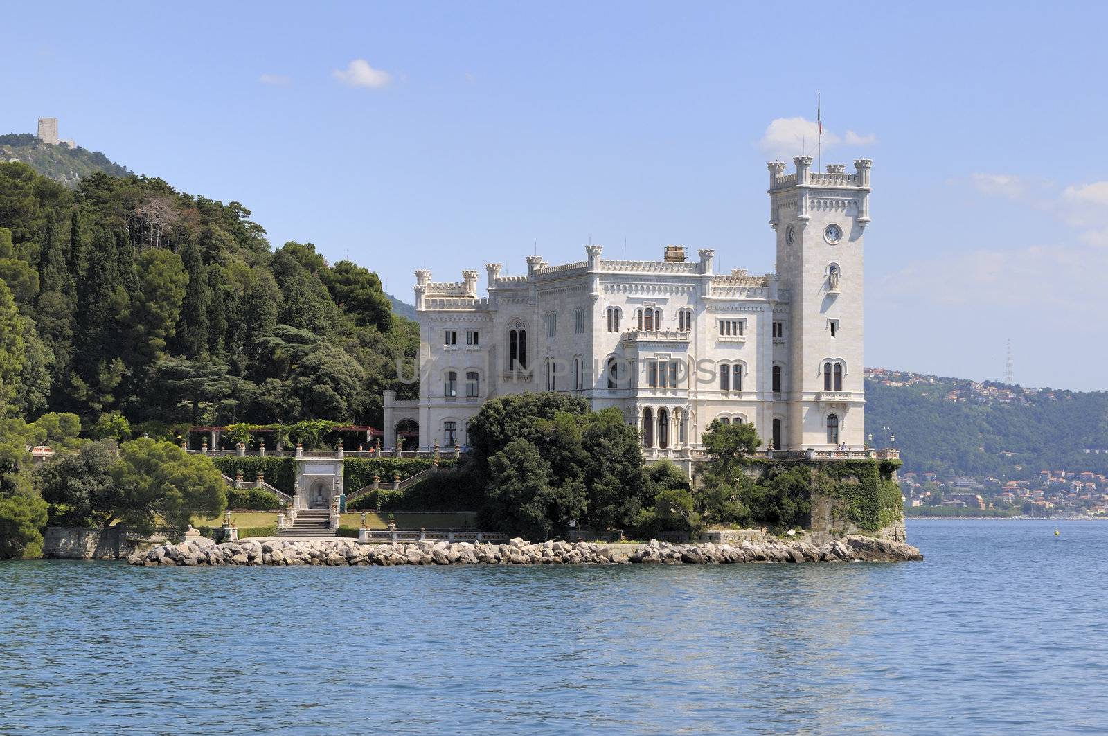 Trieste (Italy): Miramare Castle with park