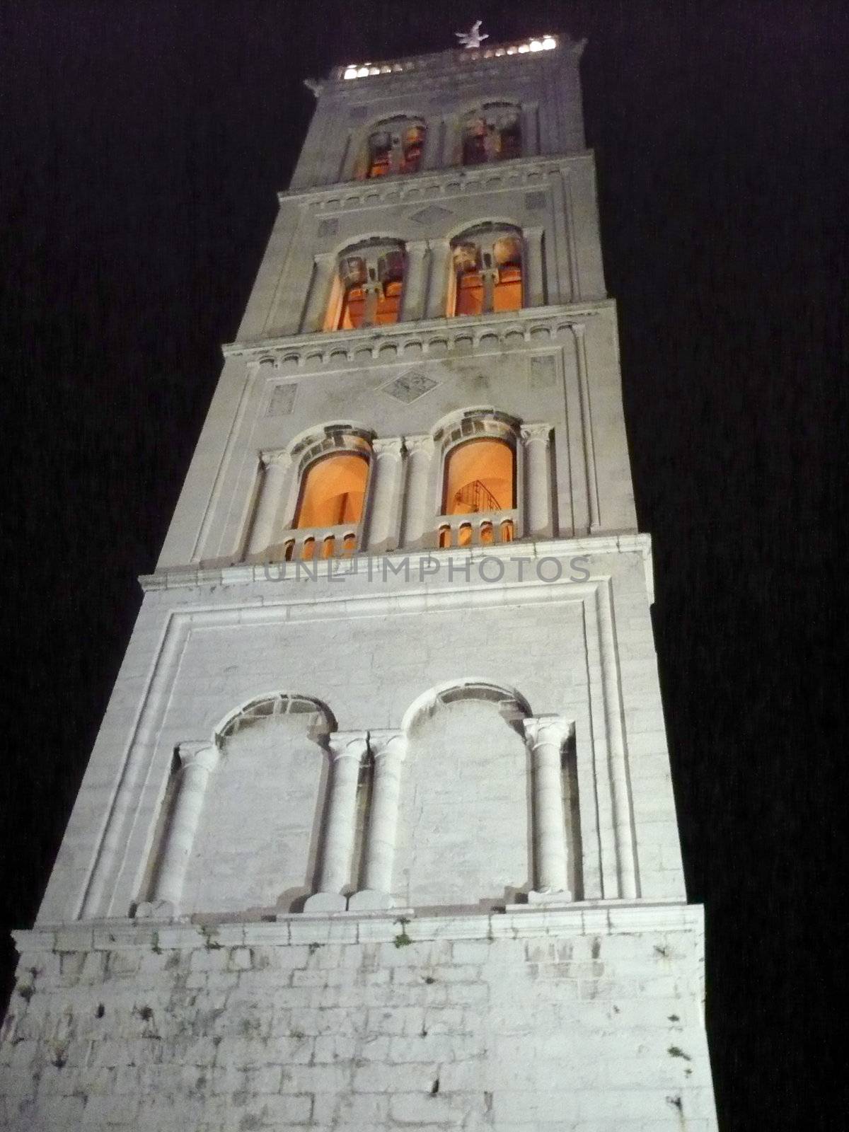 Old stone bell tower, Zadar, Croatia