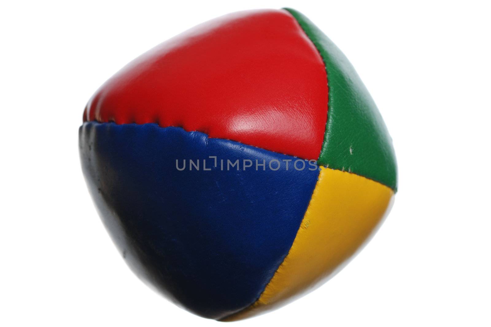Juggling ball isolated on white background
