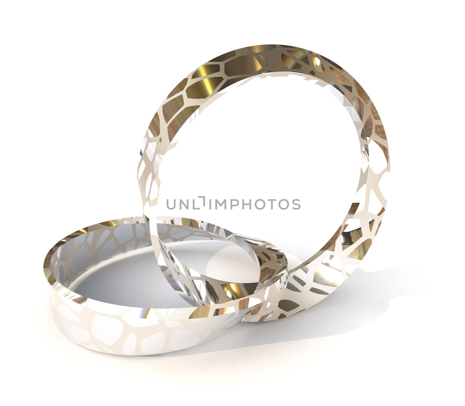 silver wedding rings by nicemonkey