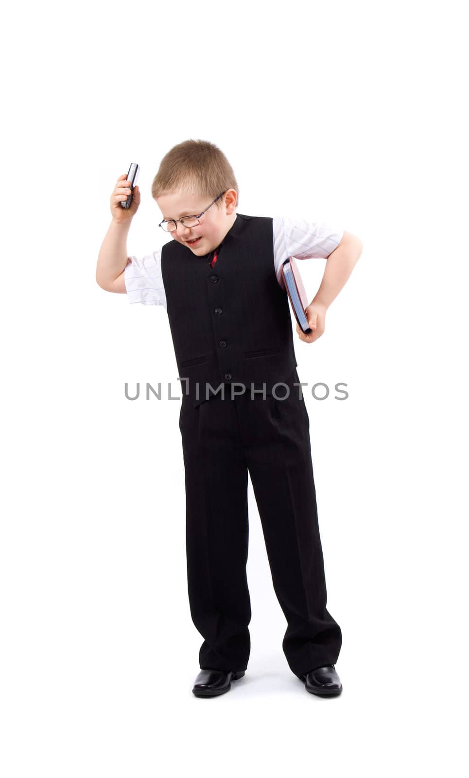 Small boy-businessman