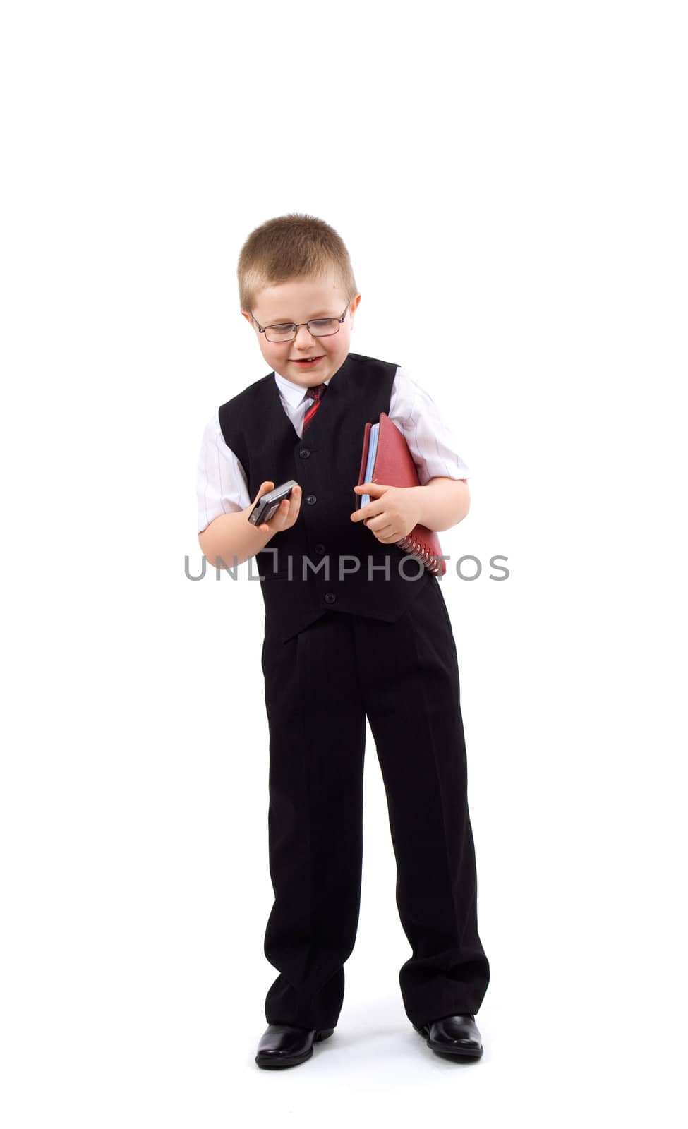 Small boy-businessman