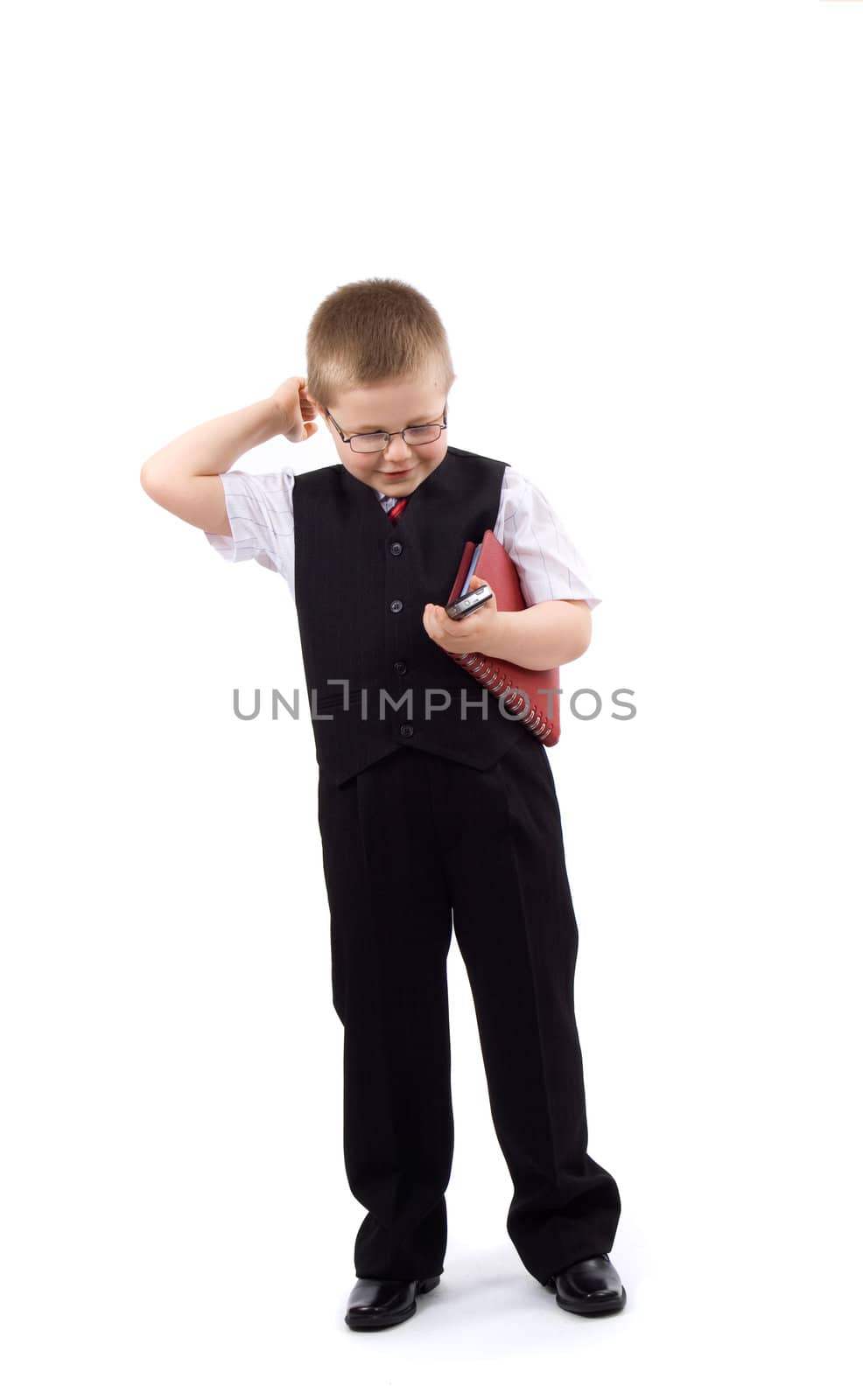 Small boy-businessman