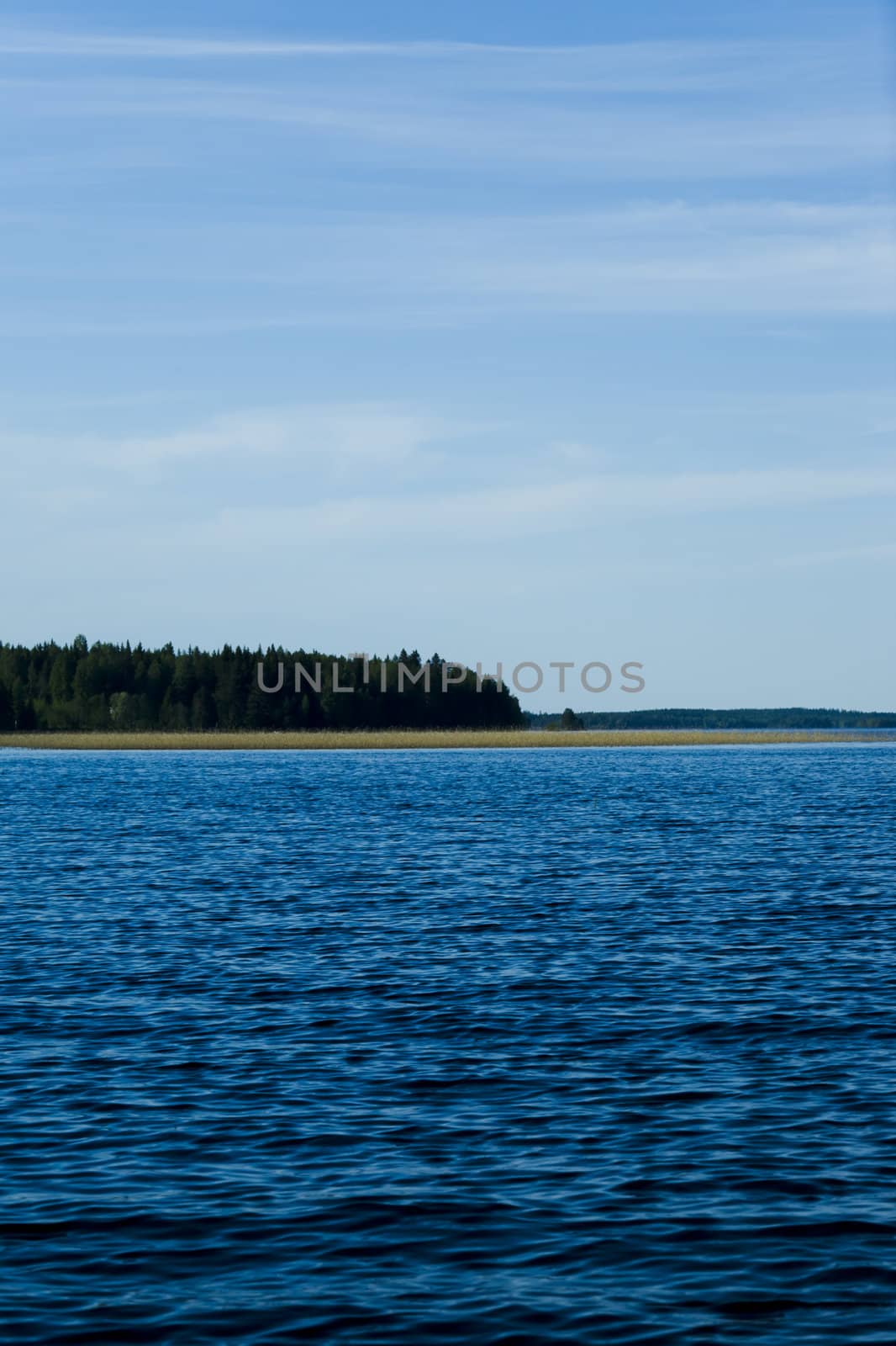 Lake in a summer day (location Finland)