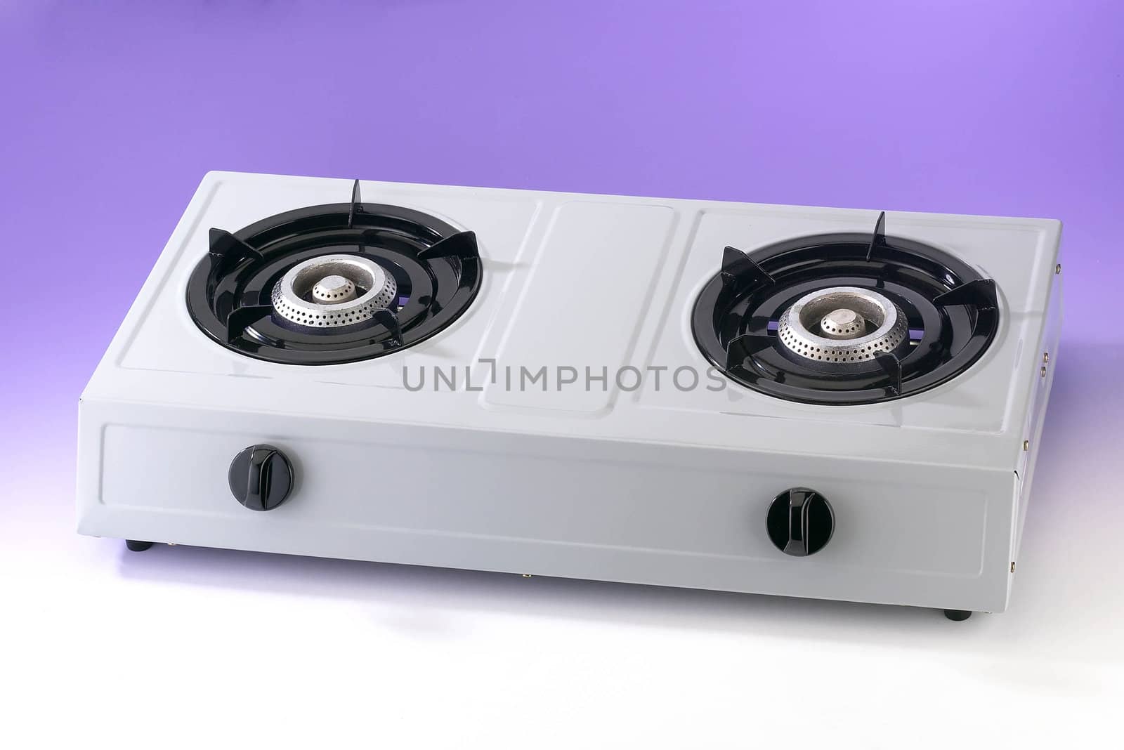 Double gas stove.