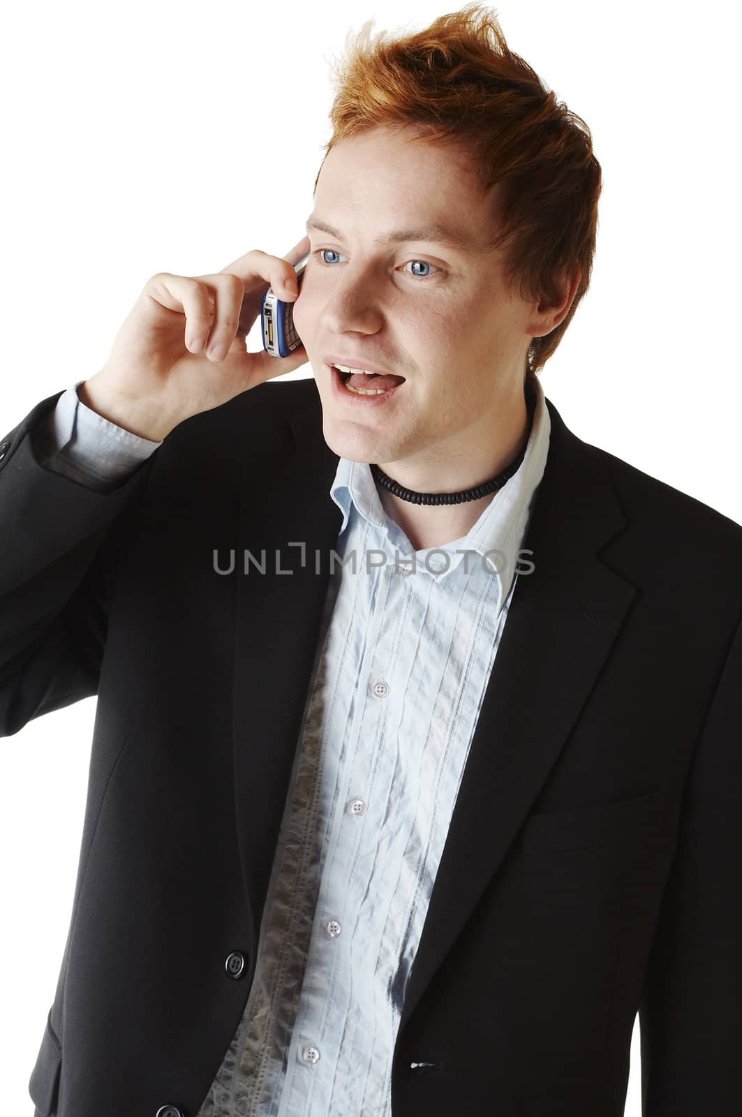 Business man talking on the phone