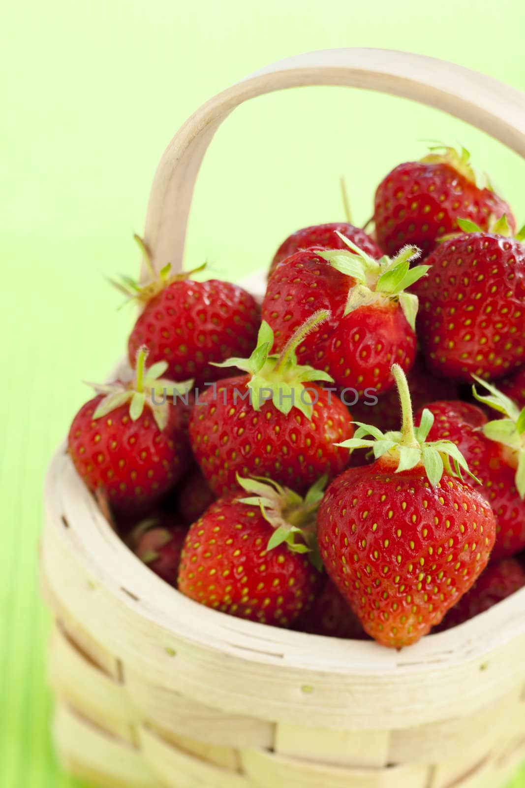 basket full of strawberries by mjp