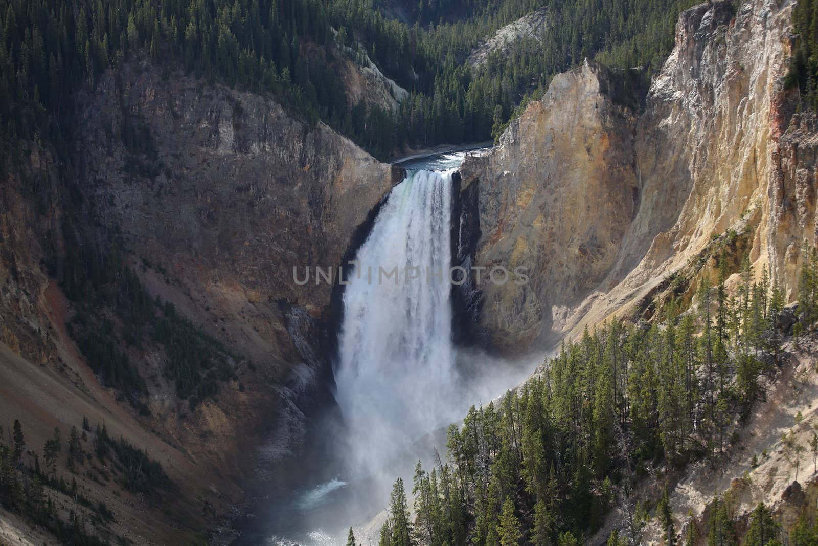 Yellowstone National Park - Lower Falls by Ffooter