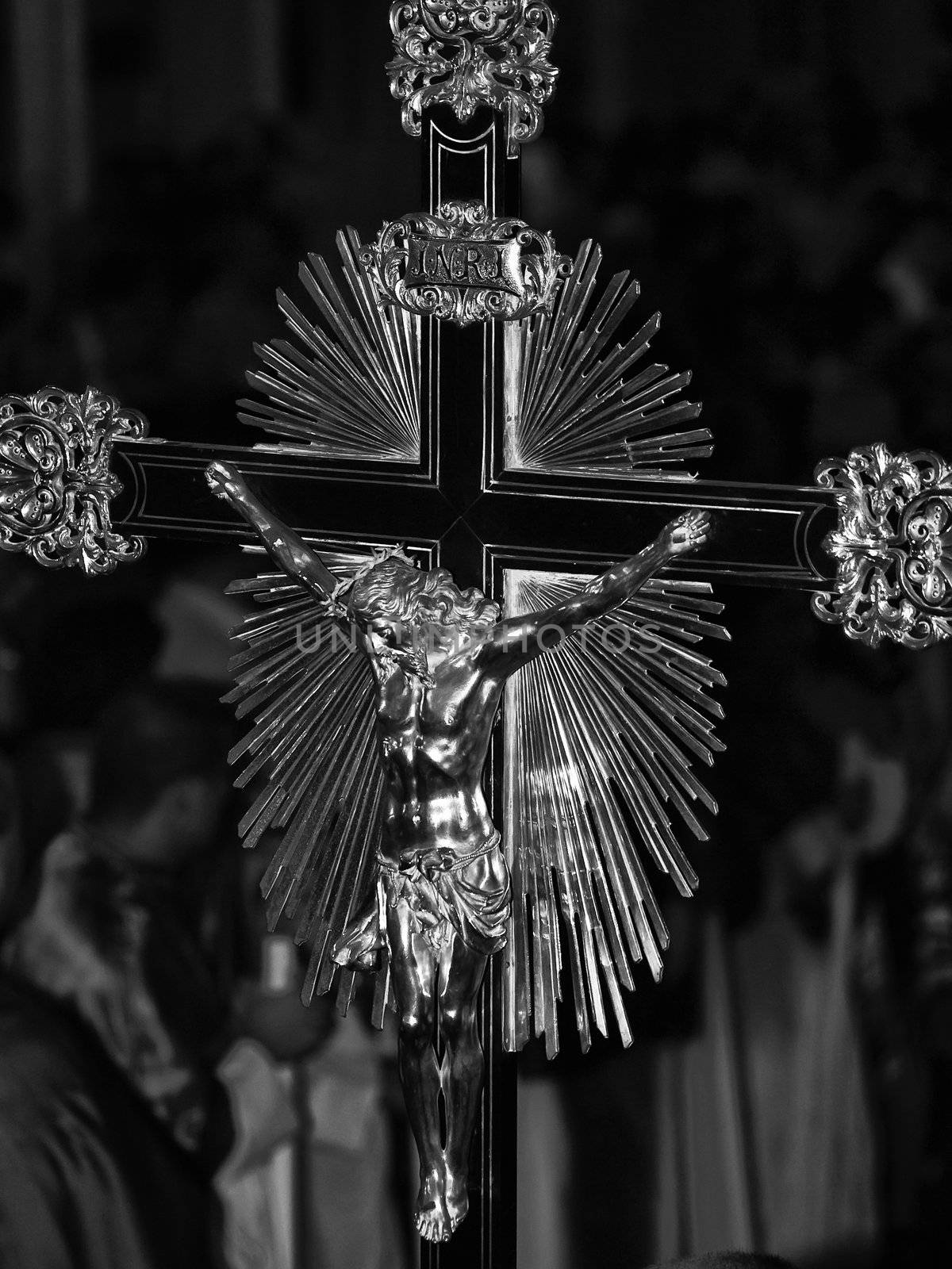 Silver Crucifix by PhotoWorks