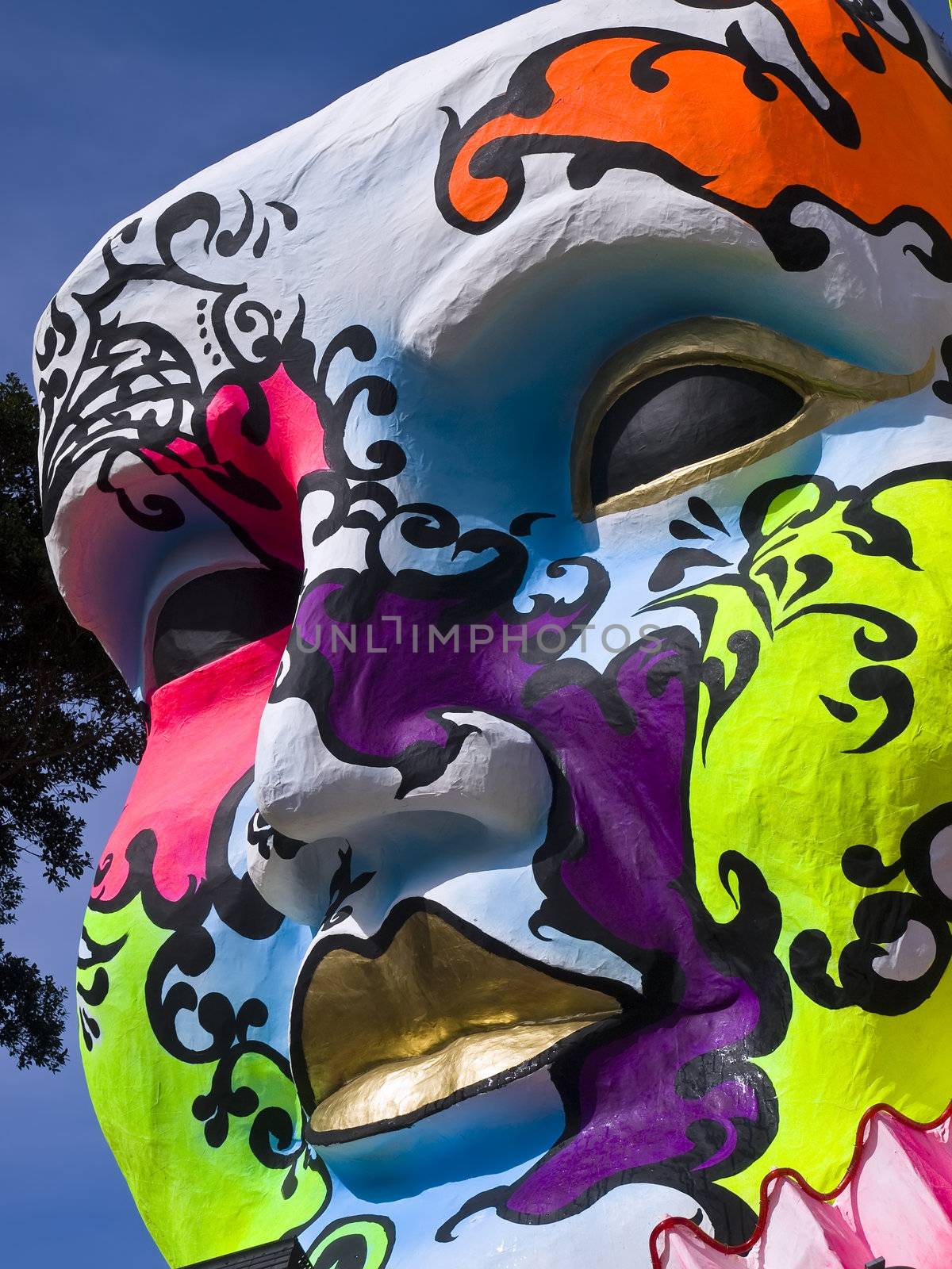 VALLETTA, MALTA - FEB 13 - Colourful float from the International Carnival of Malta on Saturday February 13th 2010