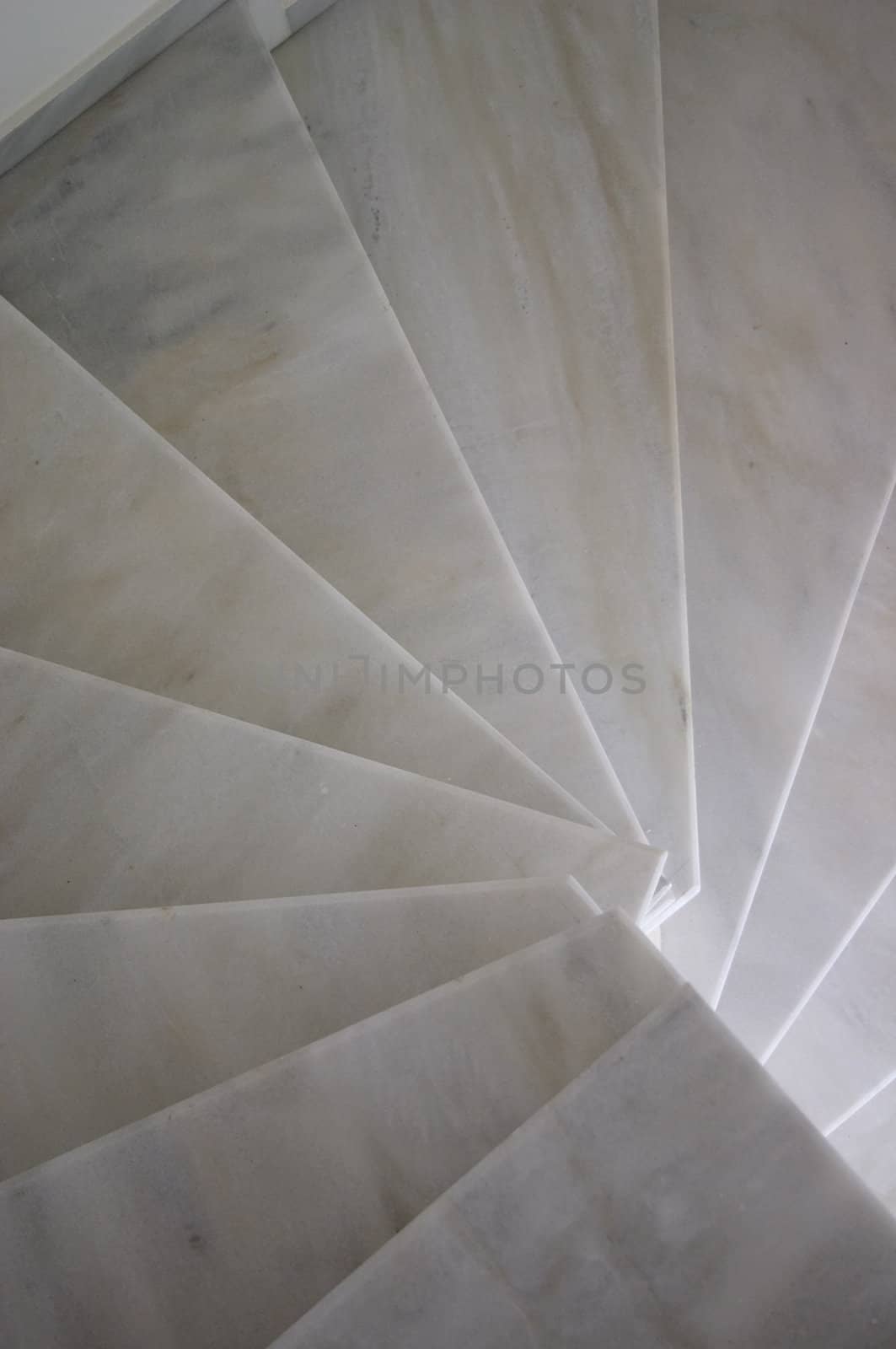 spiral stairs made from marble