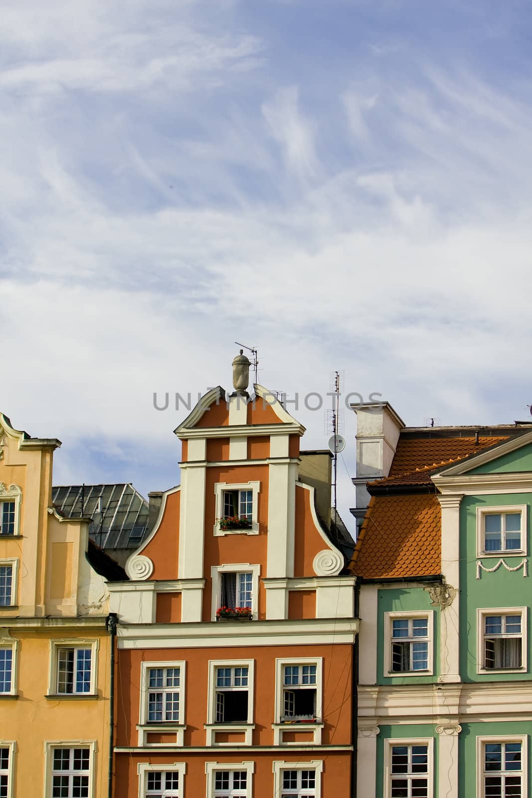 Marketplace buildings in Wroclaw (Poland)