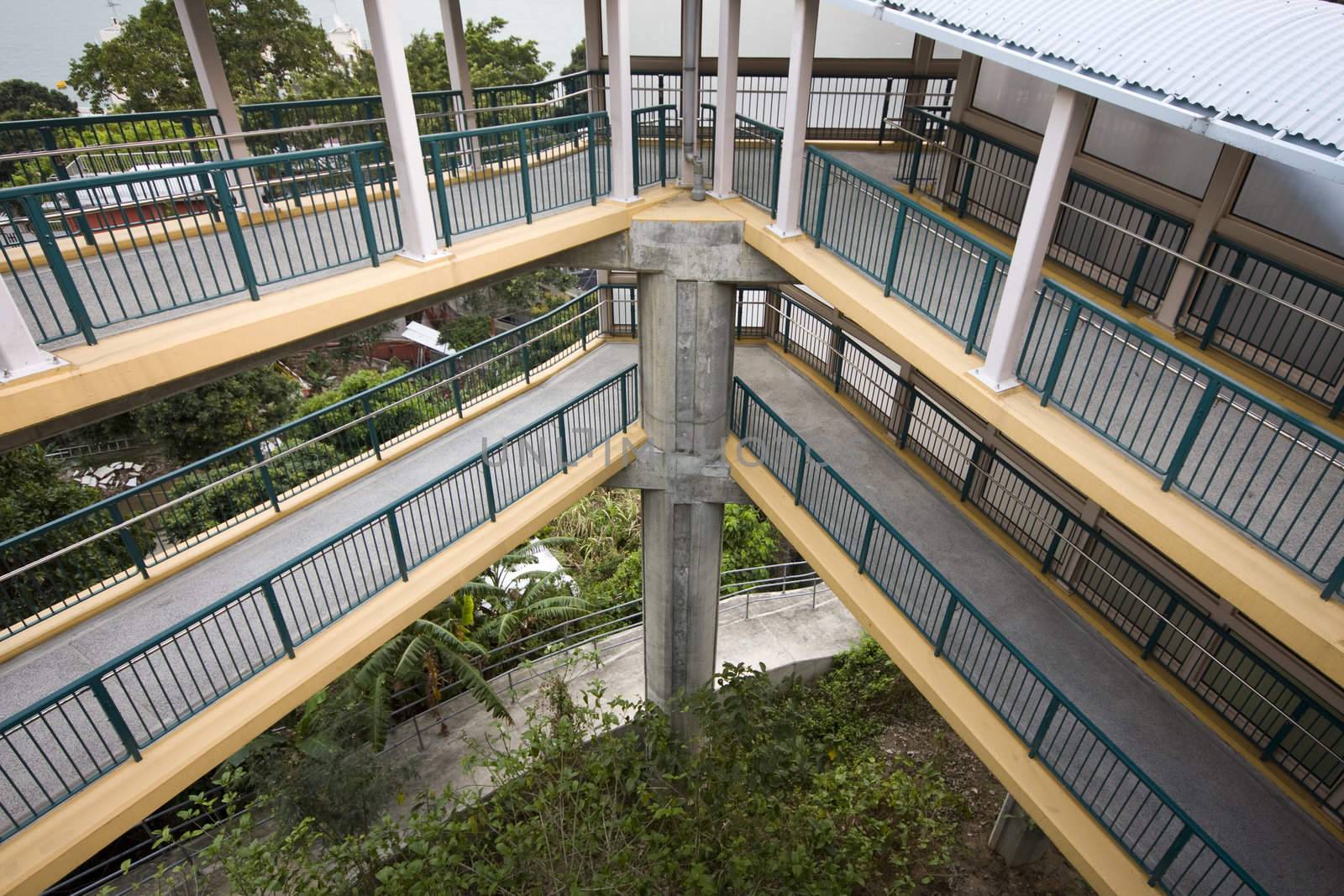 an overpass specially for the wheelchair people