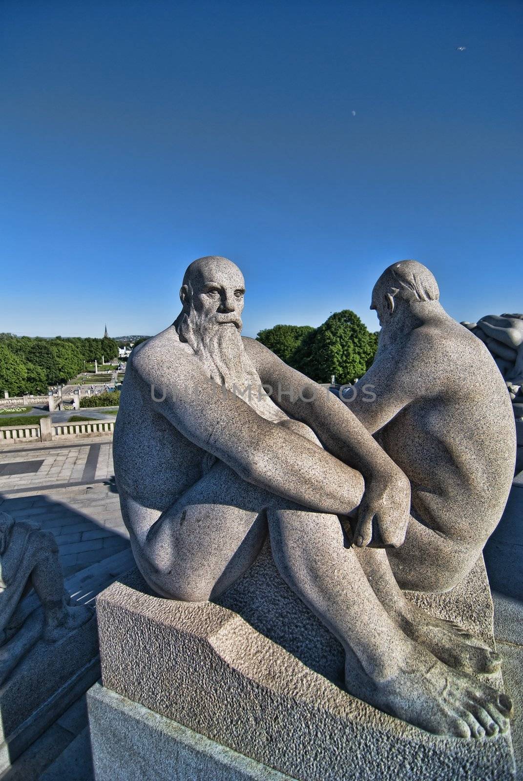 Statue in a Park of Oslo, Norway, May 2009 by jovannig