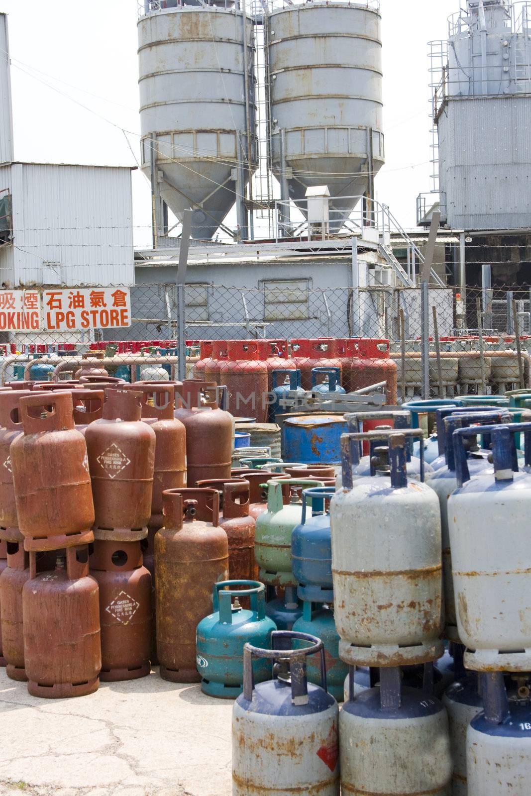 It is an oil industry equipment installation, 