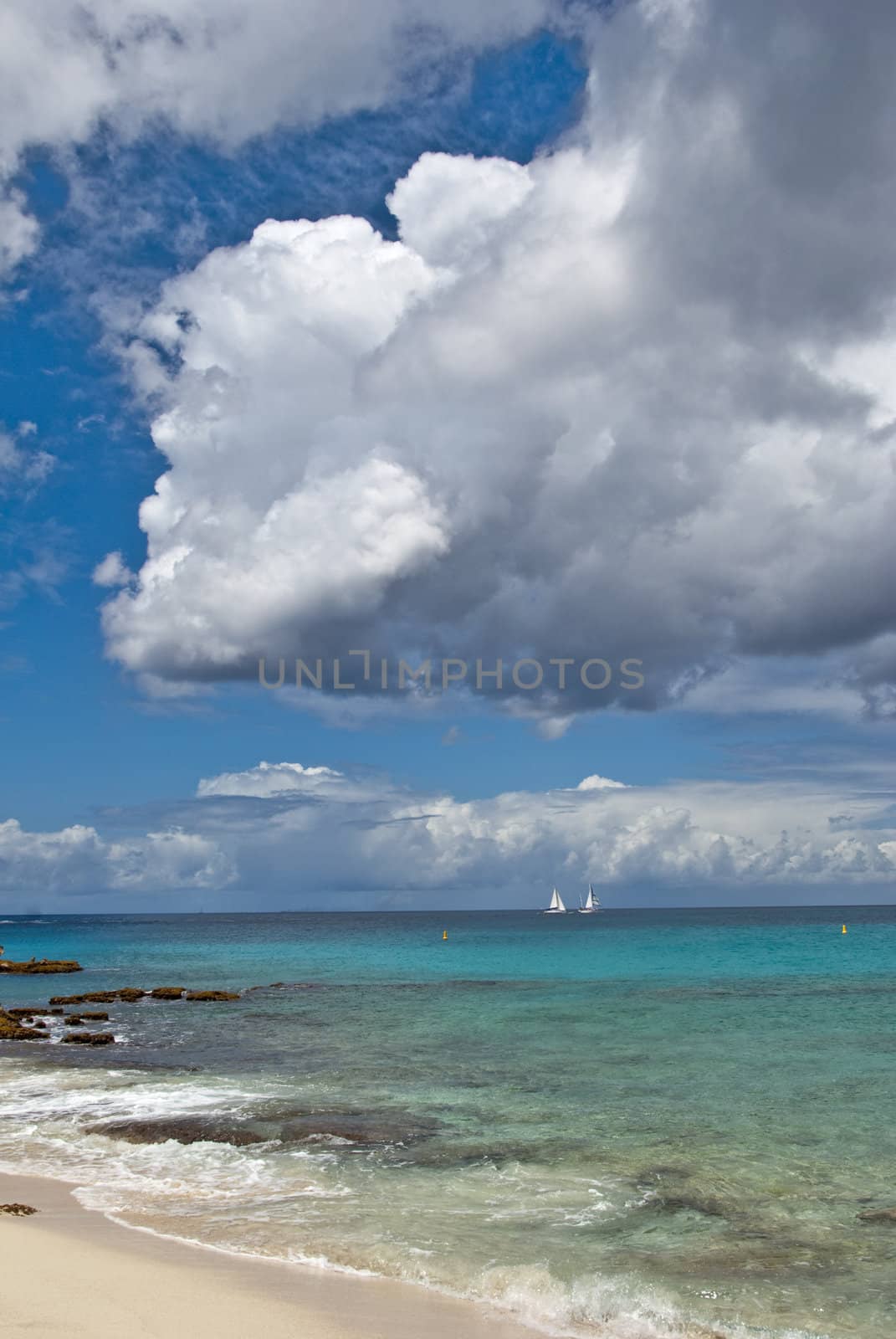 Maho Bay, Saint Maarten Coast, Dutch Antilles by jovannig