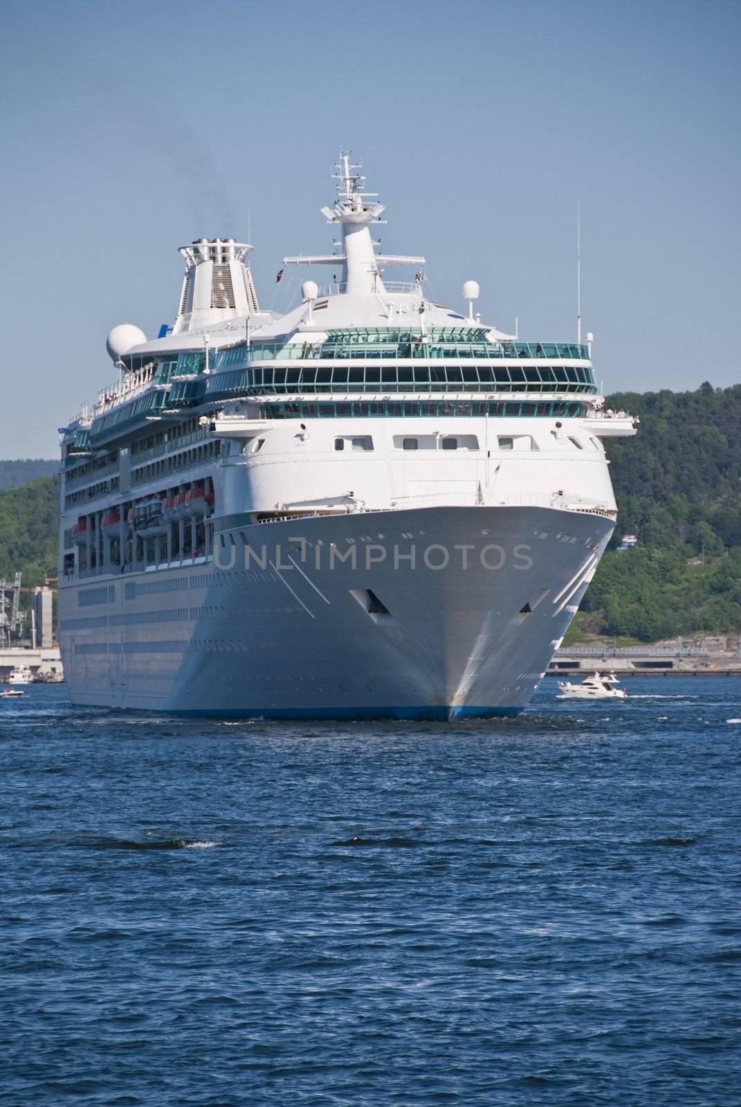 Cruise Ship in the port of Oslo, Norway by jovannig