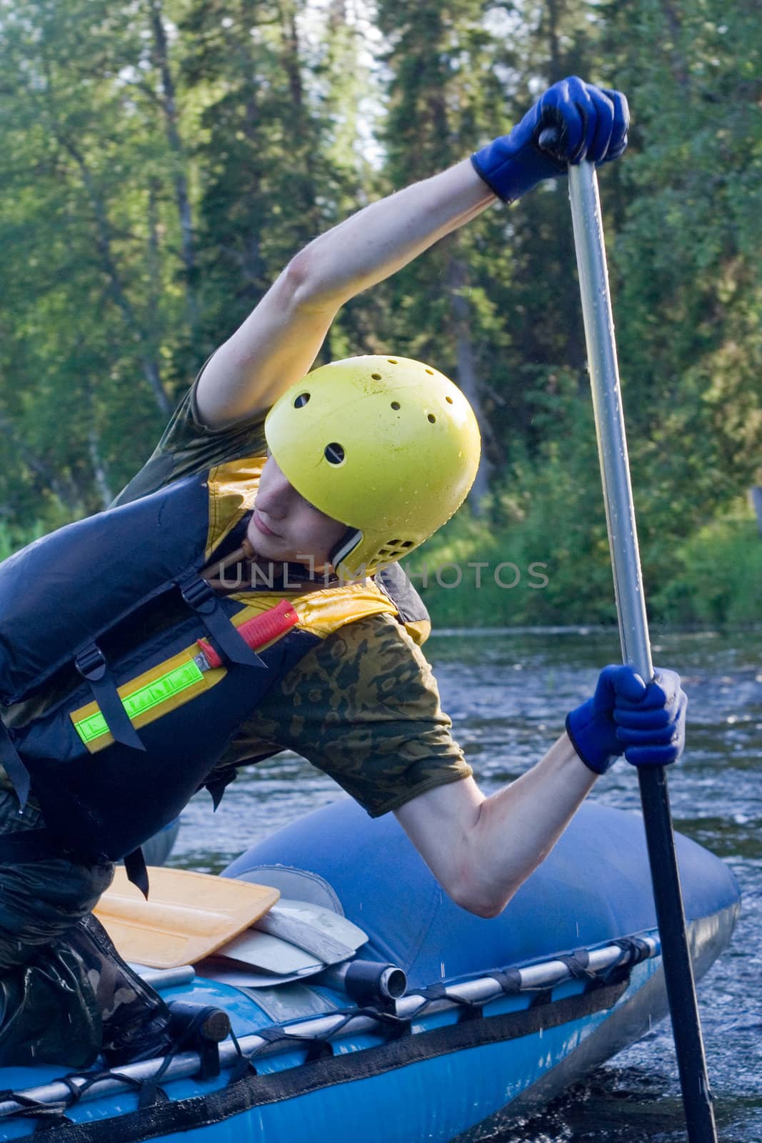 water sportsman on catamaran
