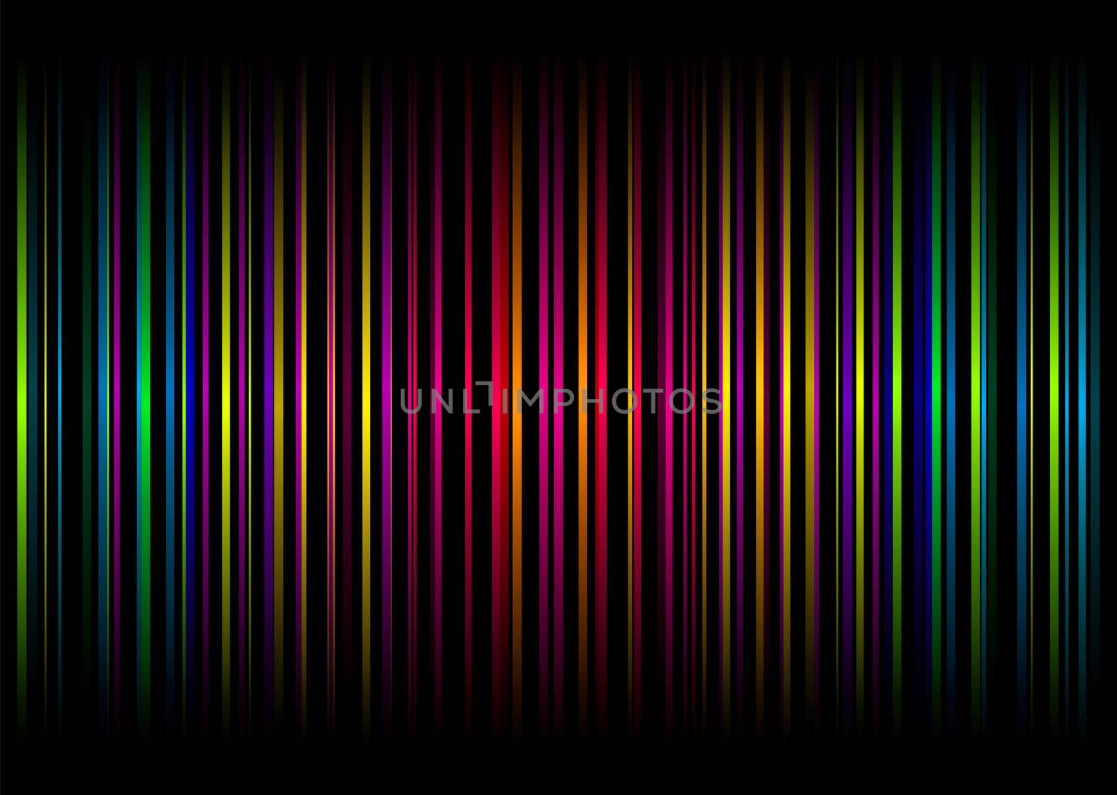 Colourful illustrated abstract background with vertical bars and stripes