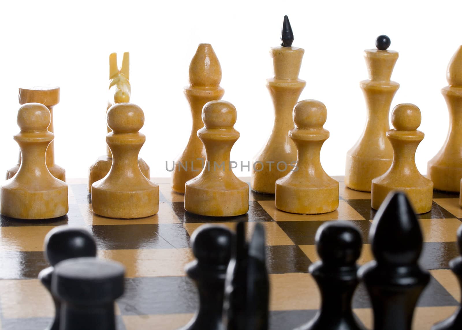 close-up chess beginning by Alekcey