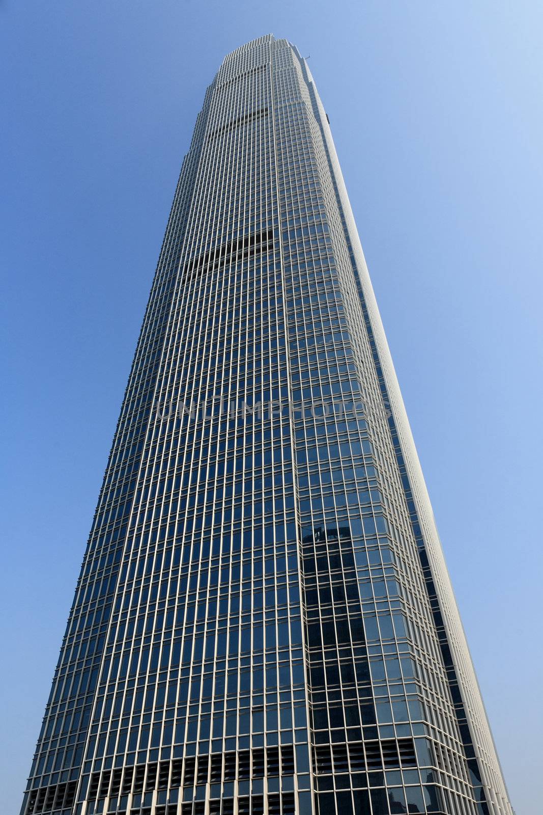 Architecture IFC building, in Hong Kong