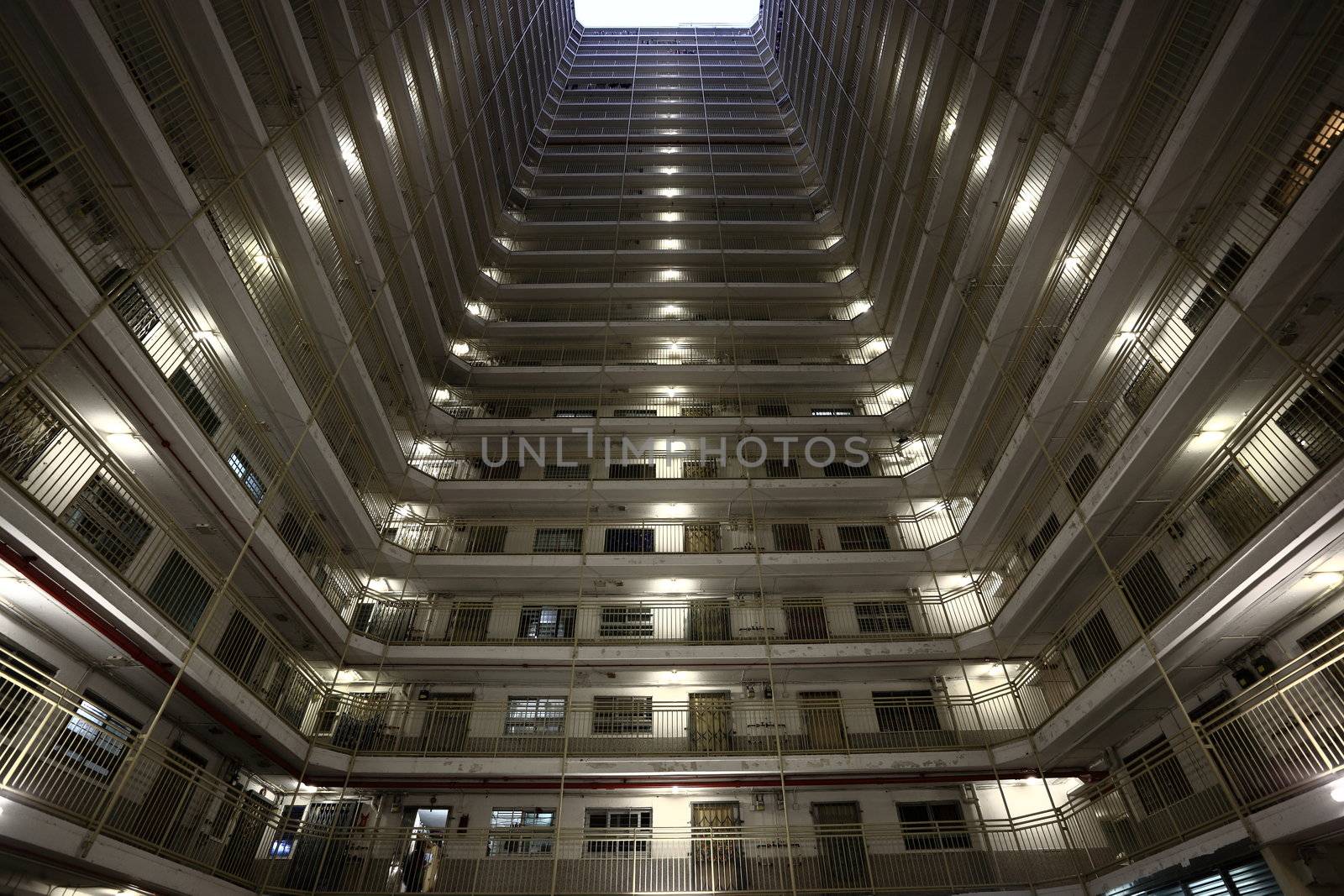 Hong Kong public housing apartment block