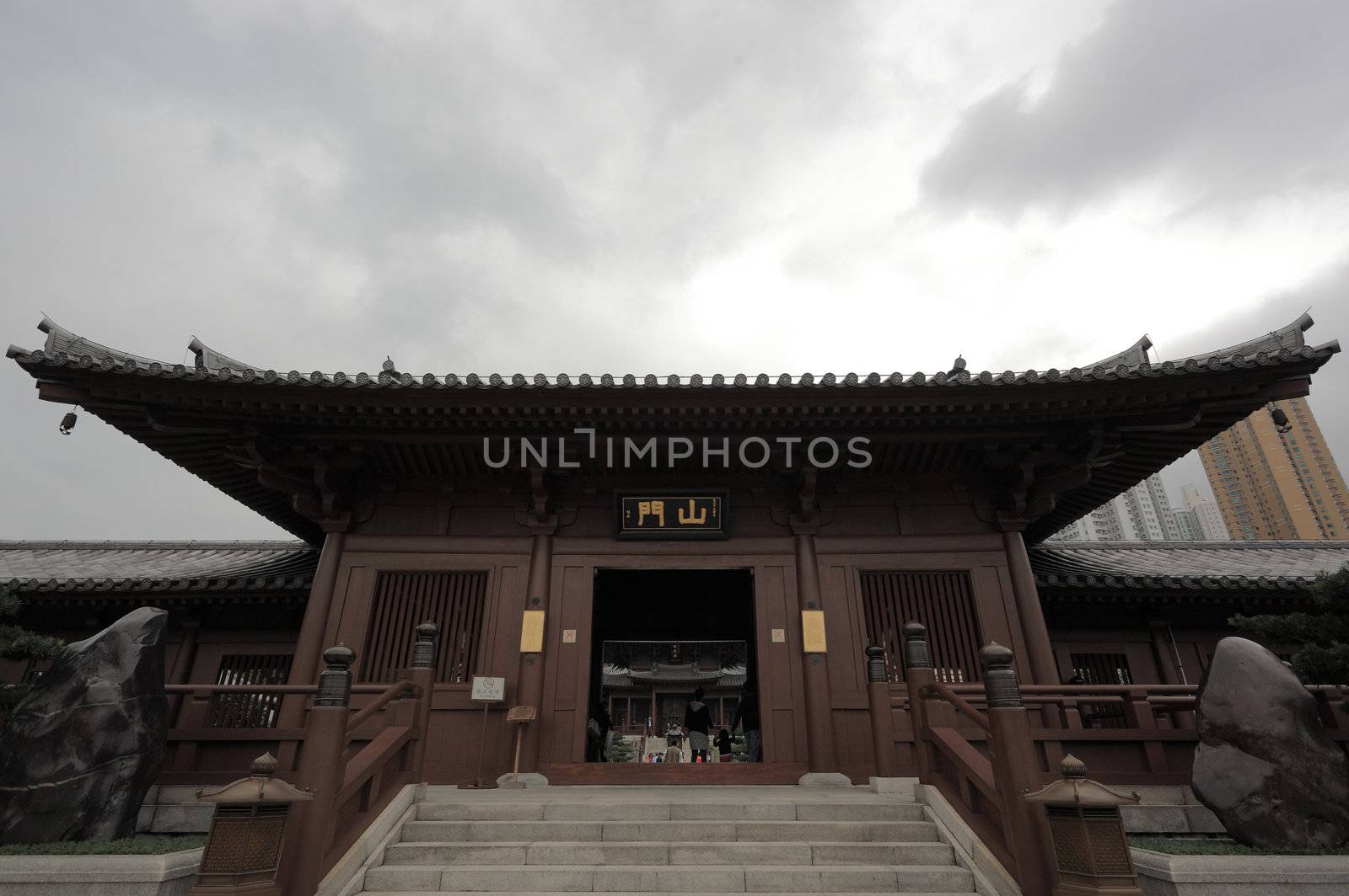 Chinese building in Hong Kong