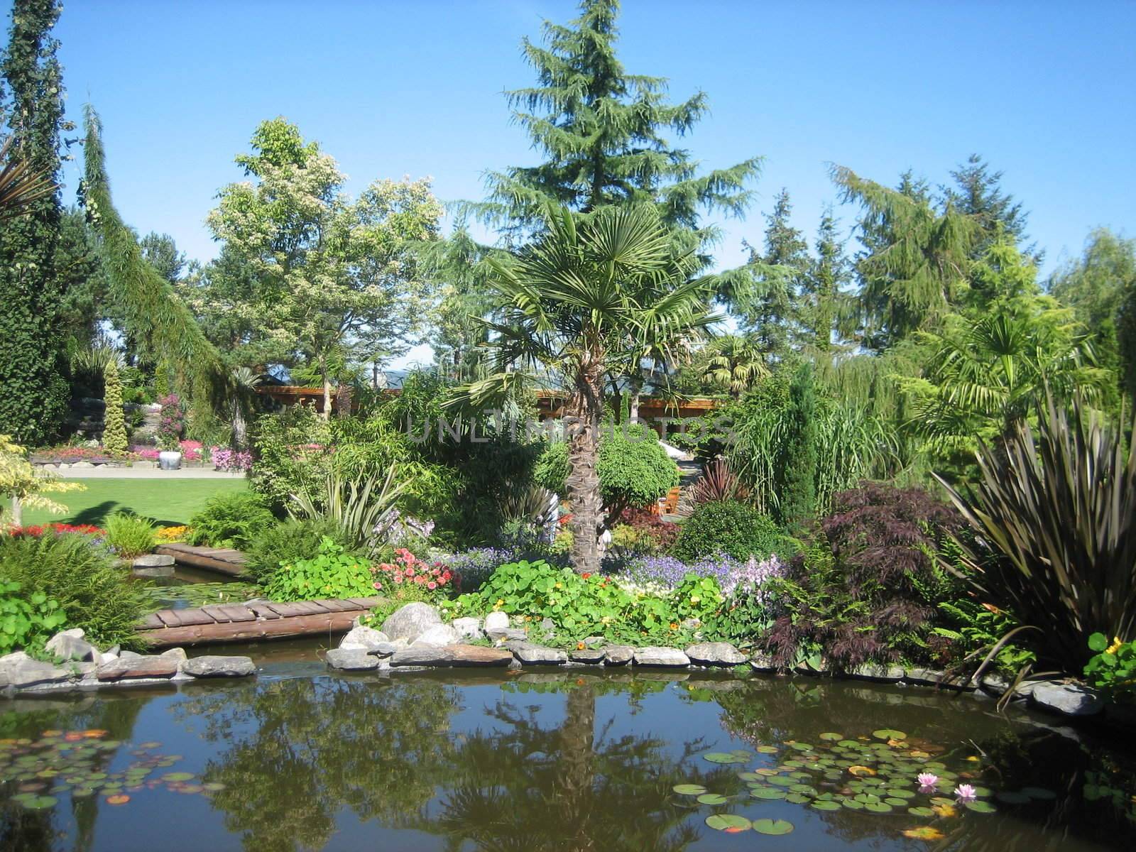 tropical garden in Rogaland Norway