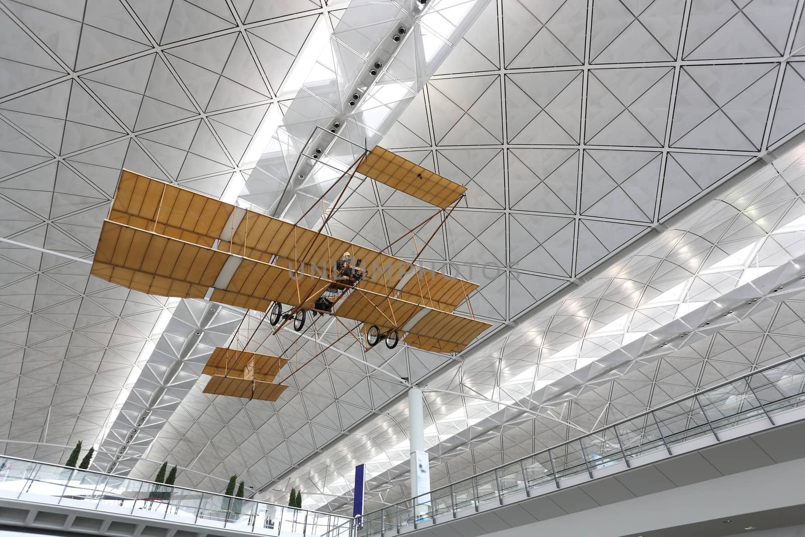 ceiling of Hong Kong International Airport