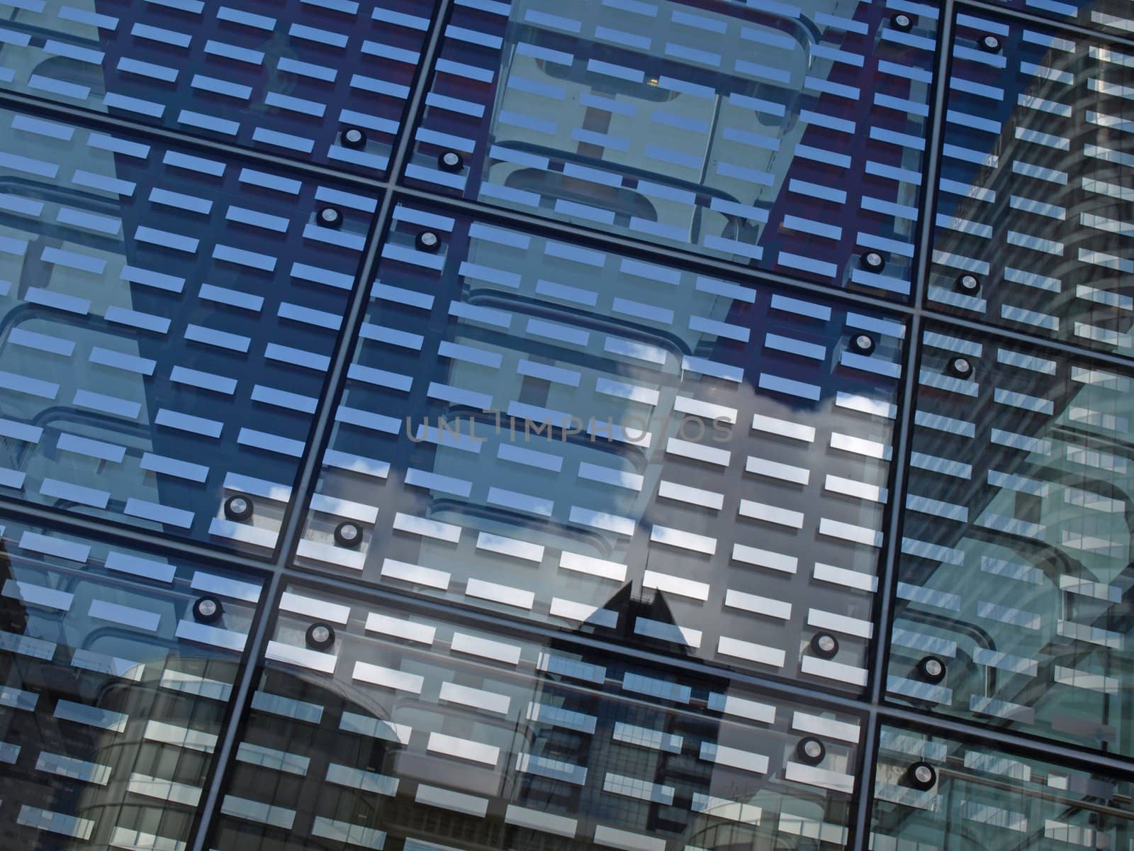 image of some reflections on a building
