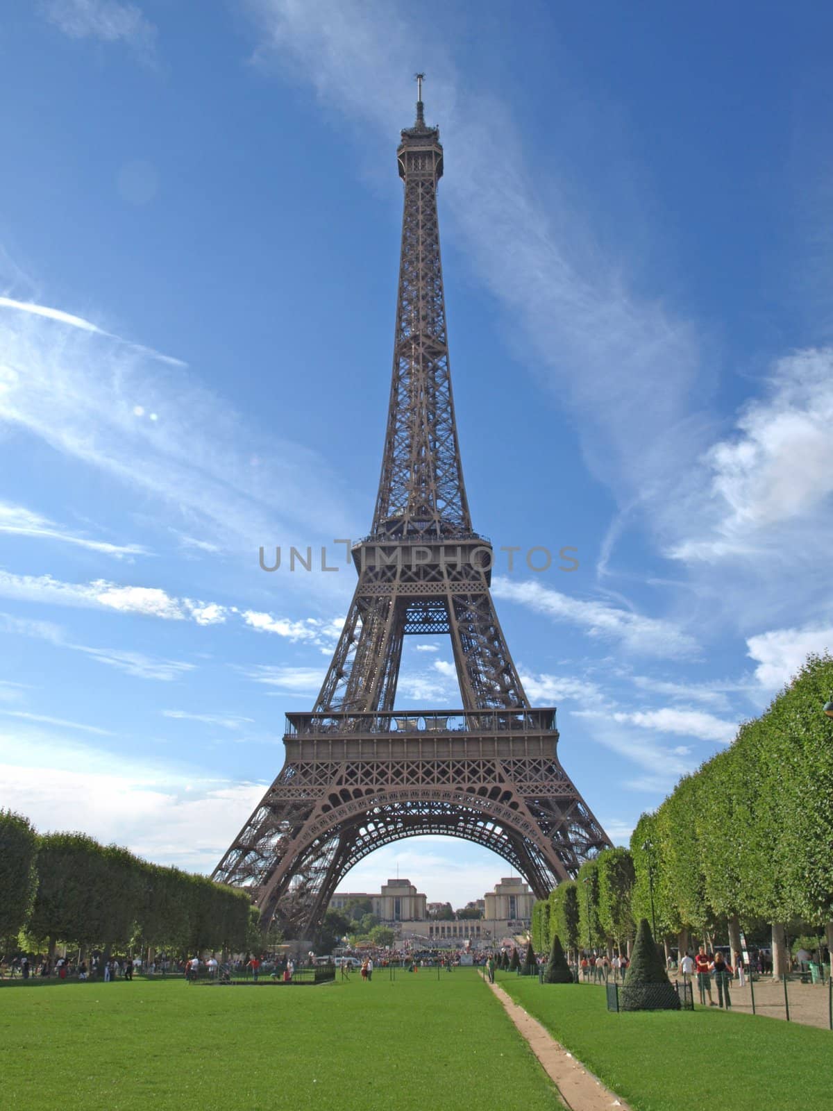 View of the The Eiffel Tower in Paris