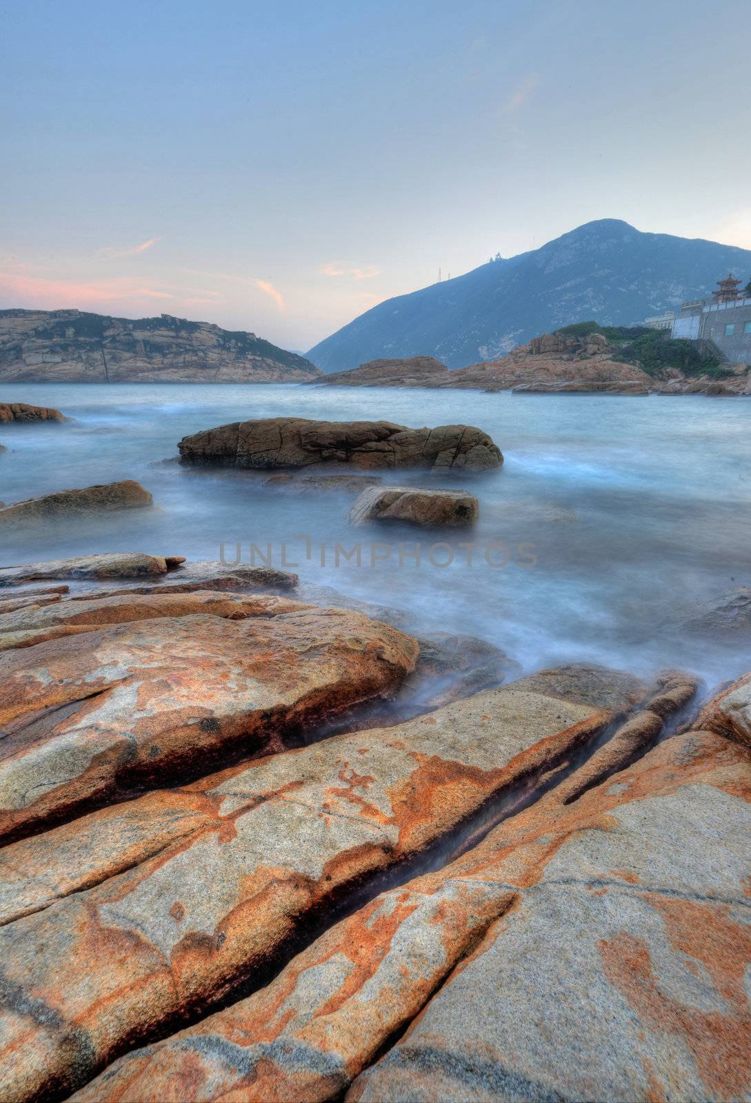 Shek O coast, in Hong Kong, China