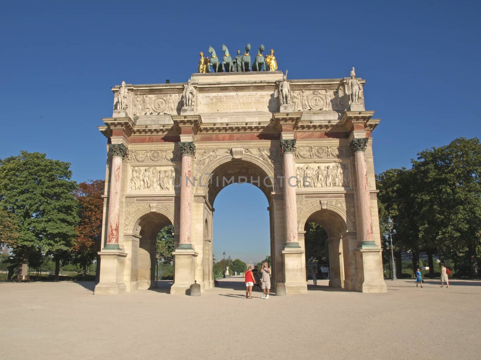 The Triump Arch at the Louvre Carrousel Square in Paris